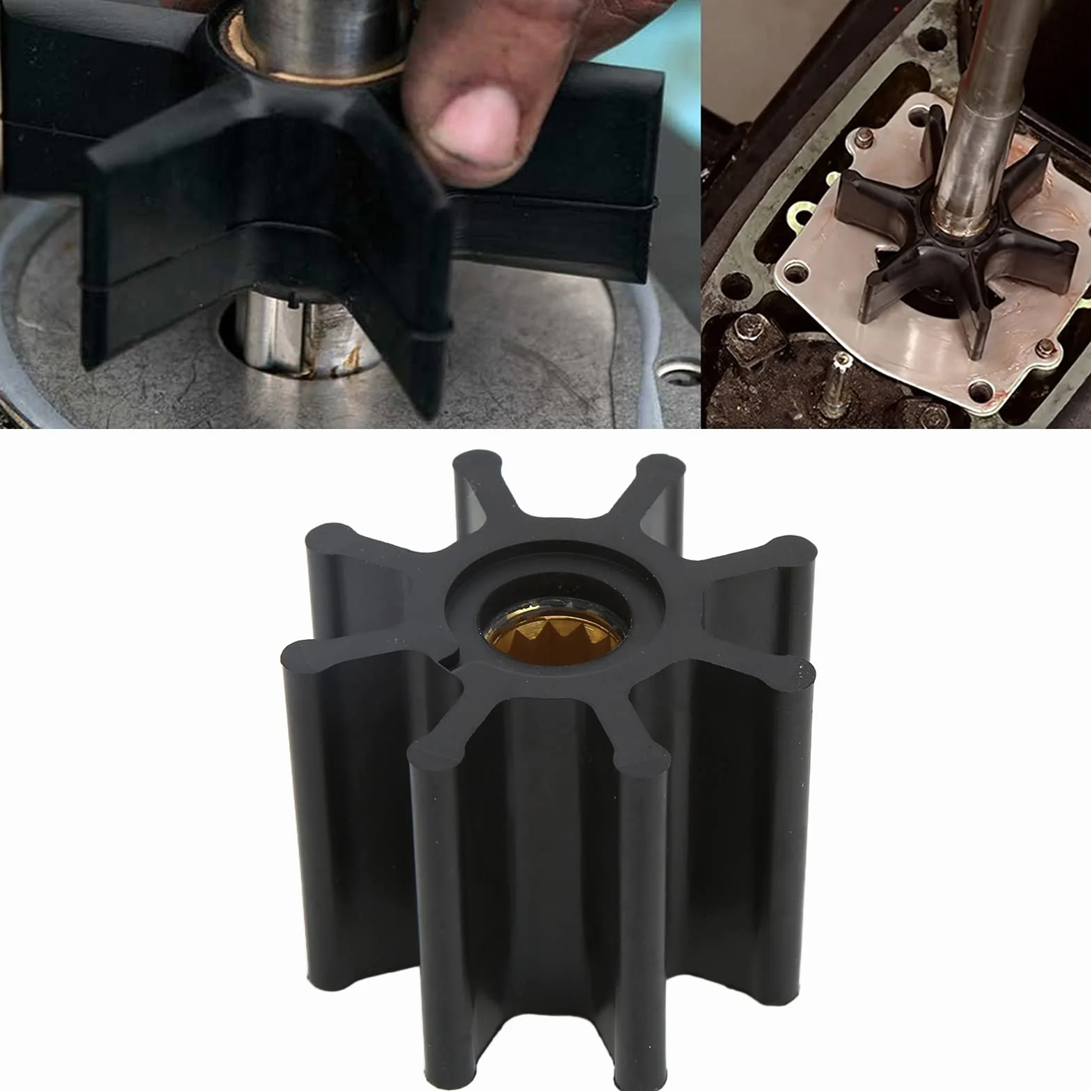 Girante JABSCO 58 Pompa Acqua 8 Pale 920-0001 Sostituzione Accessori Motore Fuoribordo