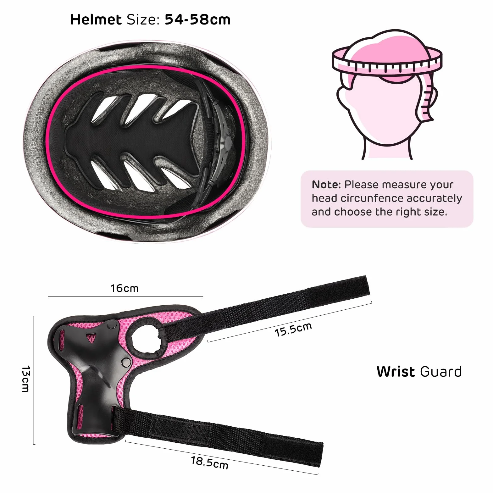 Casco Protezione Bambini Regolabile Ginocchiere Gomitiere Polsiere per Skate Bicicletta Pattinaggio 6-16 Anni