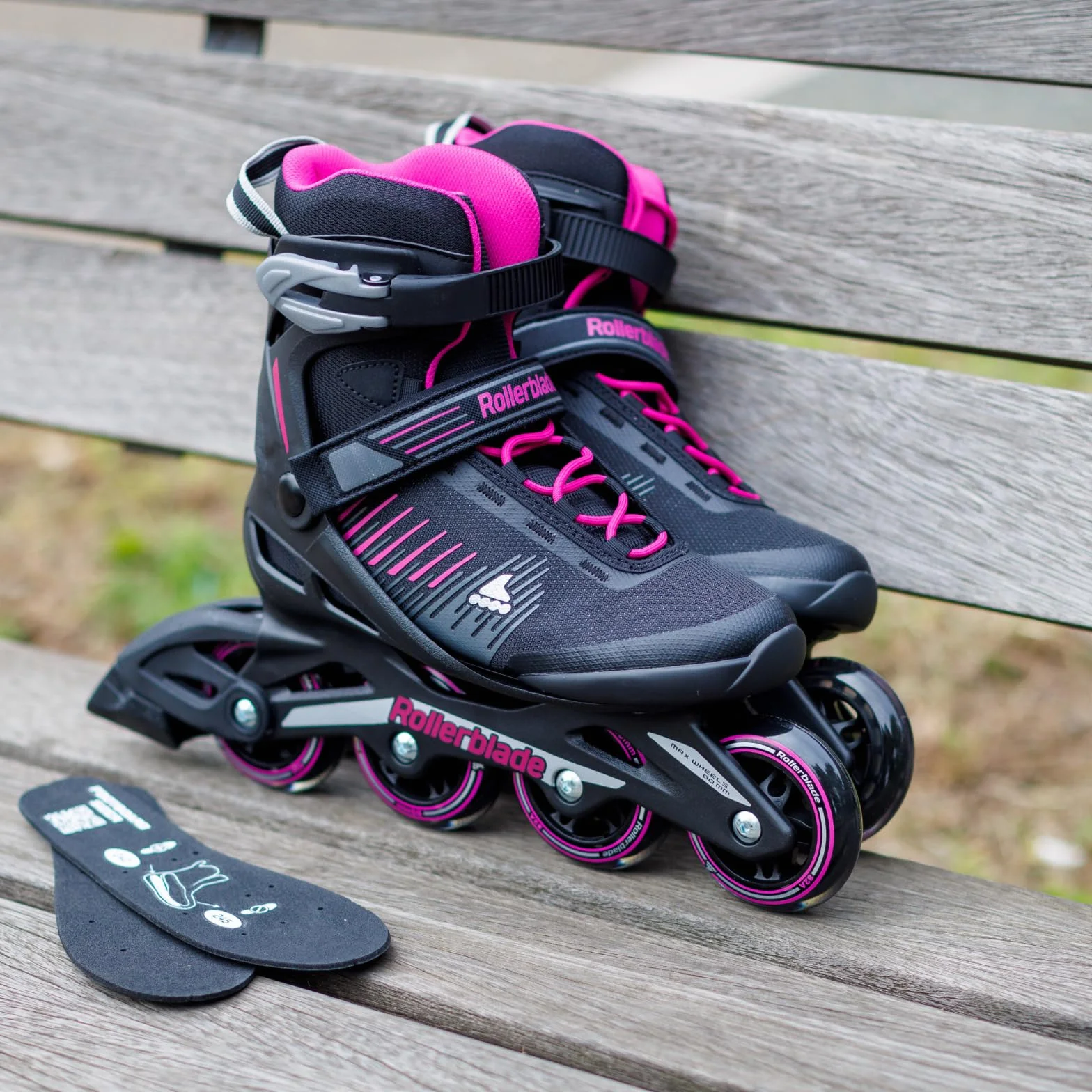 Rollerblade ZETRABLADE W, Pattini in linea Donna, nero/rosa ciclamino
