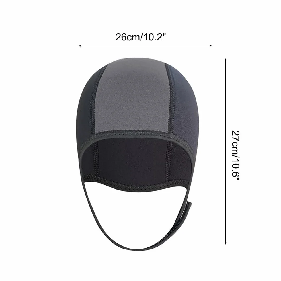 Cappuccio da Sub in Neoprene Regolabile per Sport Acquatici