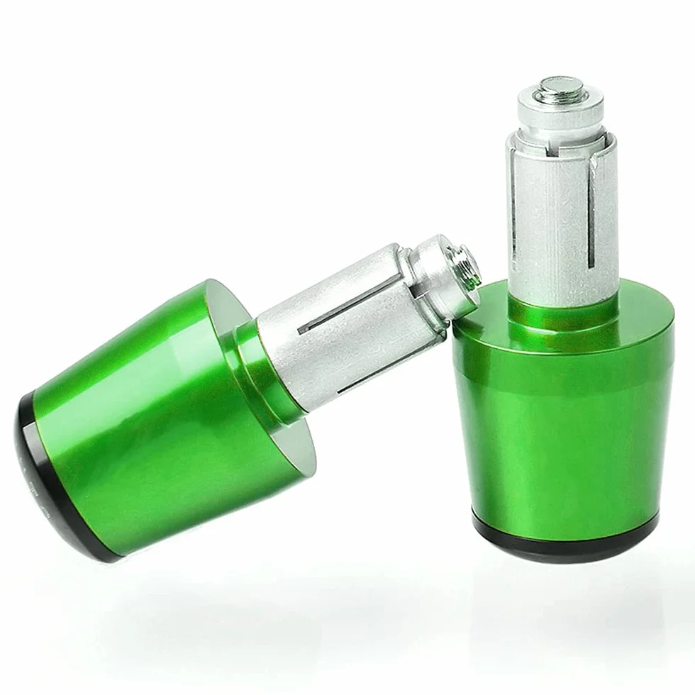 2pcs Contrappesi Manubrio Bilancieri Per Z125 Z250 Z300 Z400 Z650 Z750 Z800 Z900 Z900RS Z1000 Verde