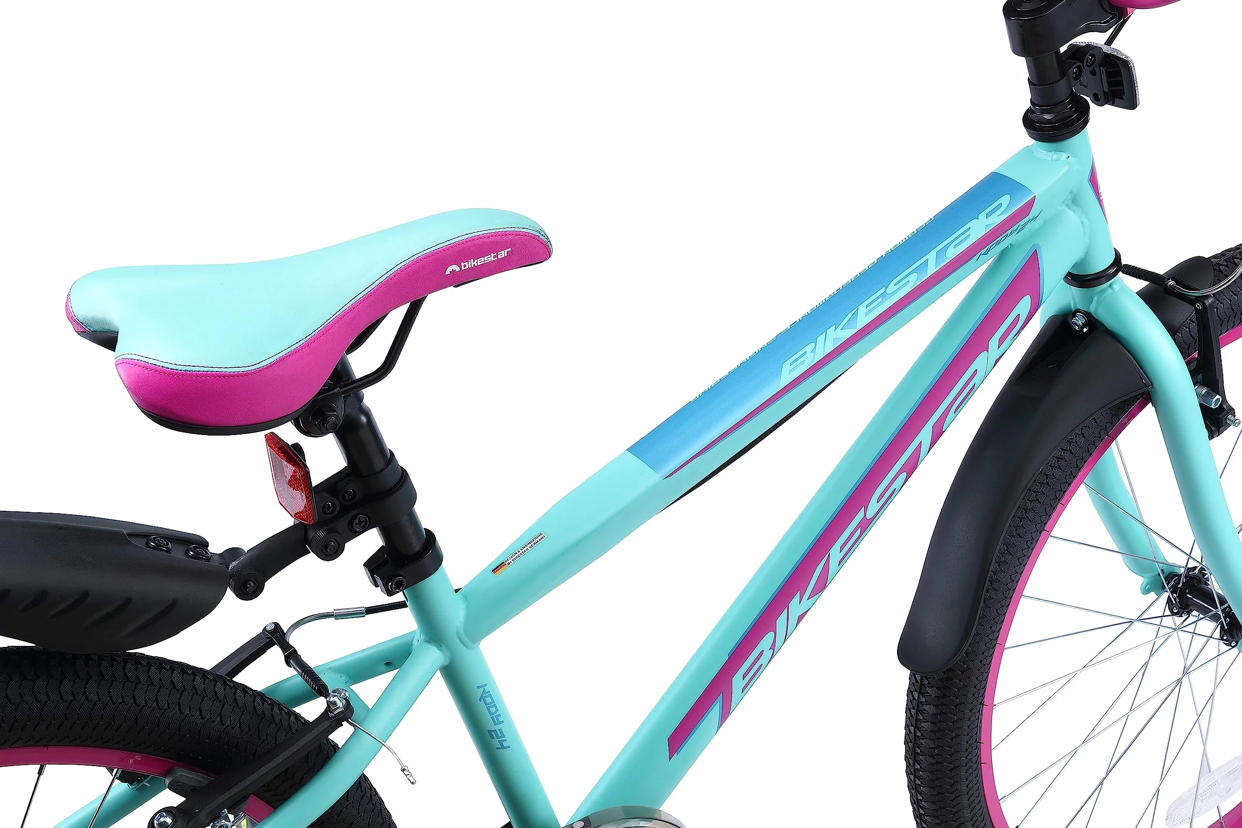 BIKESTAR Bicicletta Bambini 24 Pollici VTT Freno a Pattino e Retropedale