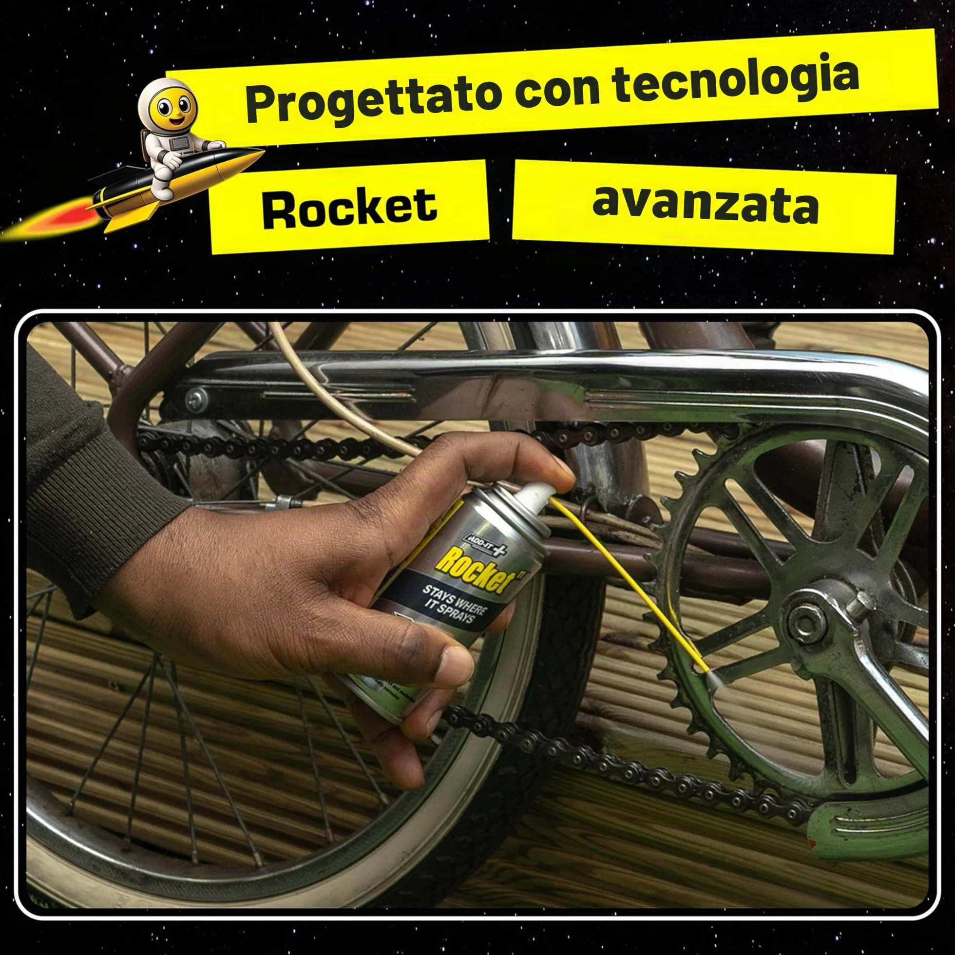 Rocket TT Tappo e cannuccia super lubrificante multiuso 100ml
