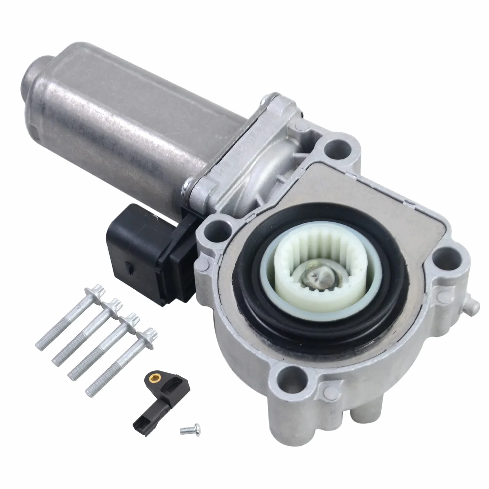 27107566296 Motore cambio attuatore per scatola di trasferimento 4WD con sensore compatibile con X3 X83, F25 (2004-2010) X5 E53, E70, F15, F85 (2000-2006) X6 E71 # 27103455139 27107541782 27103455136