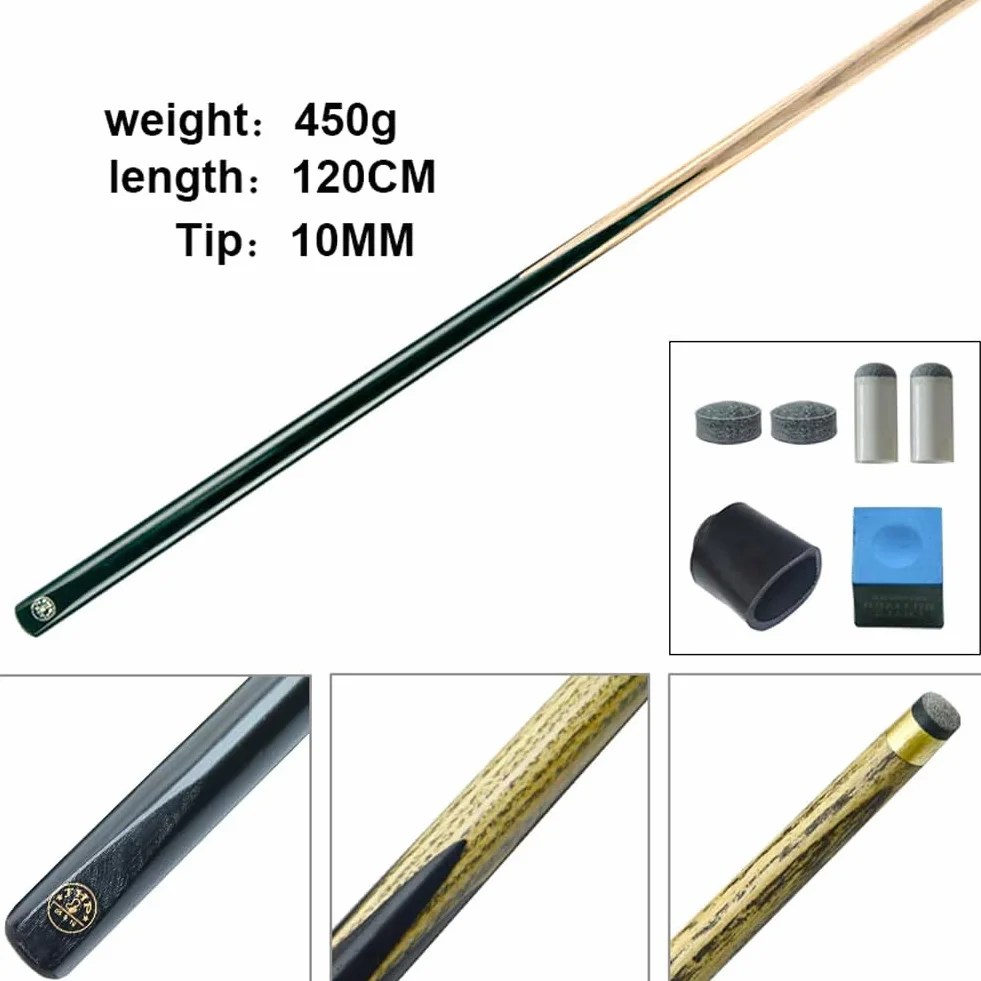 Set di 2 Stecche da Biliardo con Aggiunta Peso 100CM/120CM/134CM Testa 10MM per Youth Adults