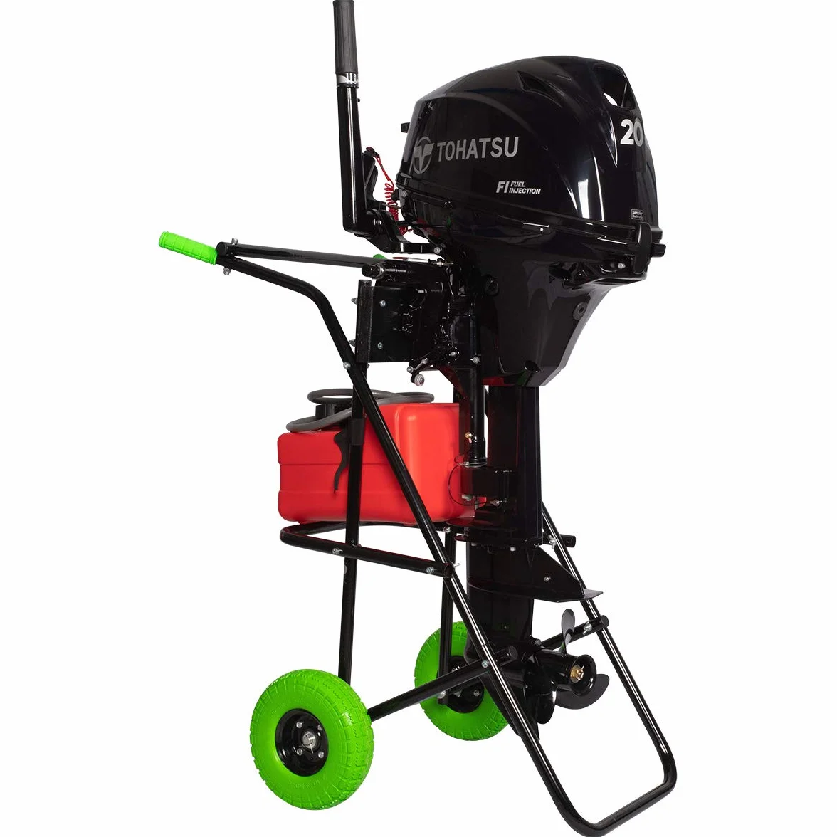 Hibo Carrello Motore Fuoribordo 59 kg Altezza 105 cm Ruote PU Antiforatura