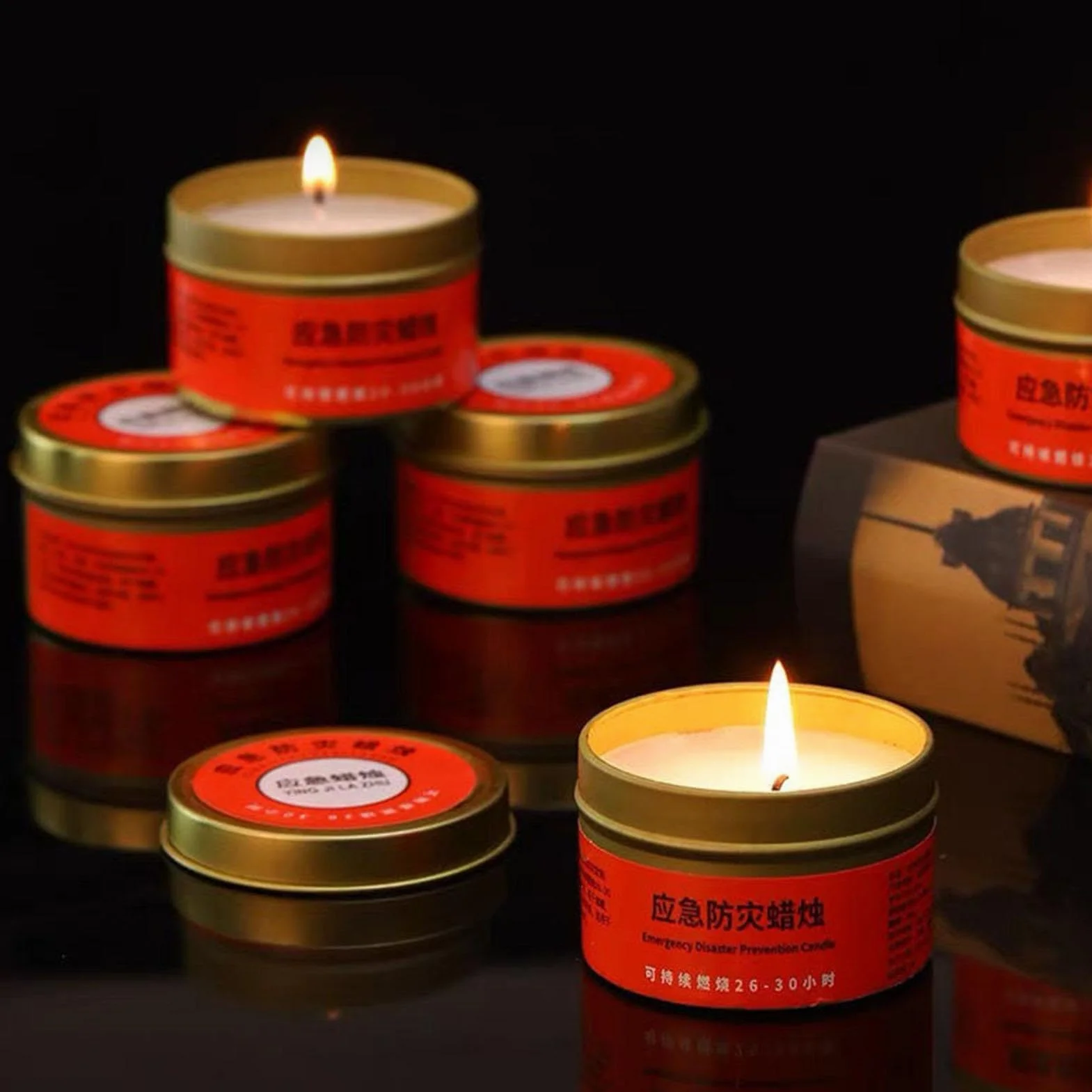 Candele di emergenza a lunga durata 3 pezzi 30 ore candele di sopravvivenza