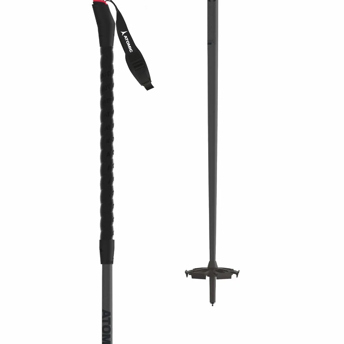 Atomic BCT Freeride SQS Bastone, Adulti Unisex, all Black, 115 cm