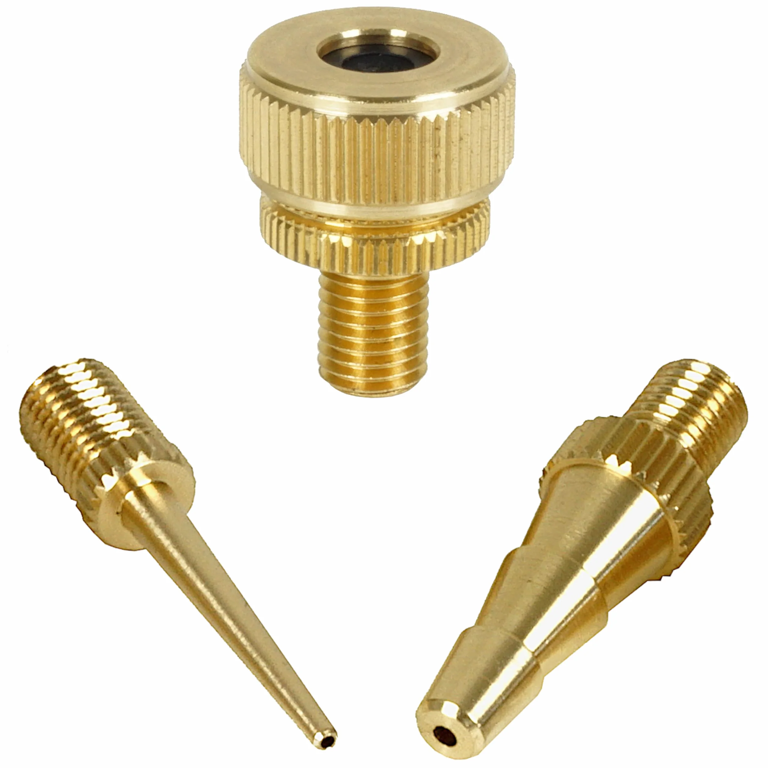 Kit Accessori Ago per Aria Compressa e Pompa a Sfera Adatto a Gonfiaggio Palloni Materassini Bici con Valvola Presta