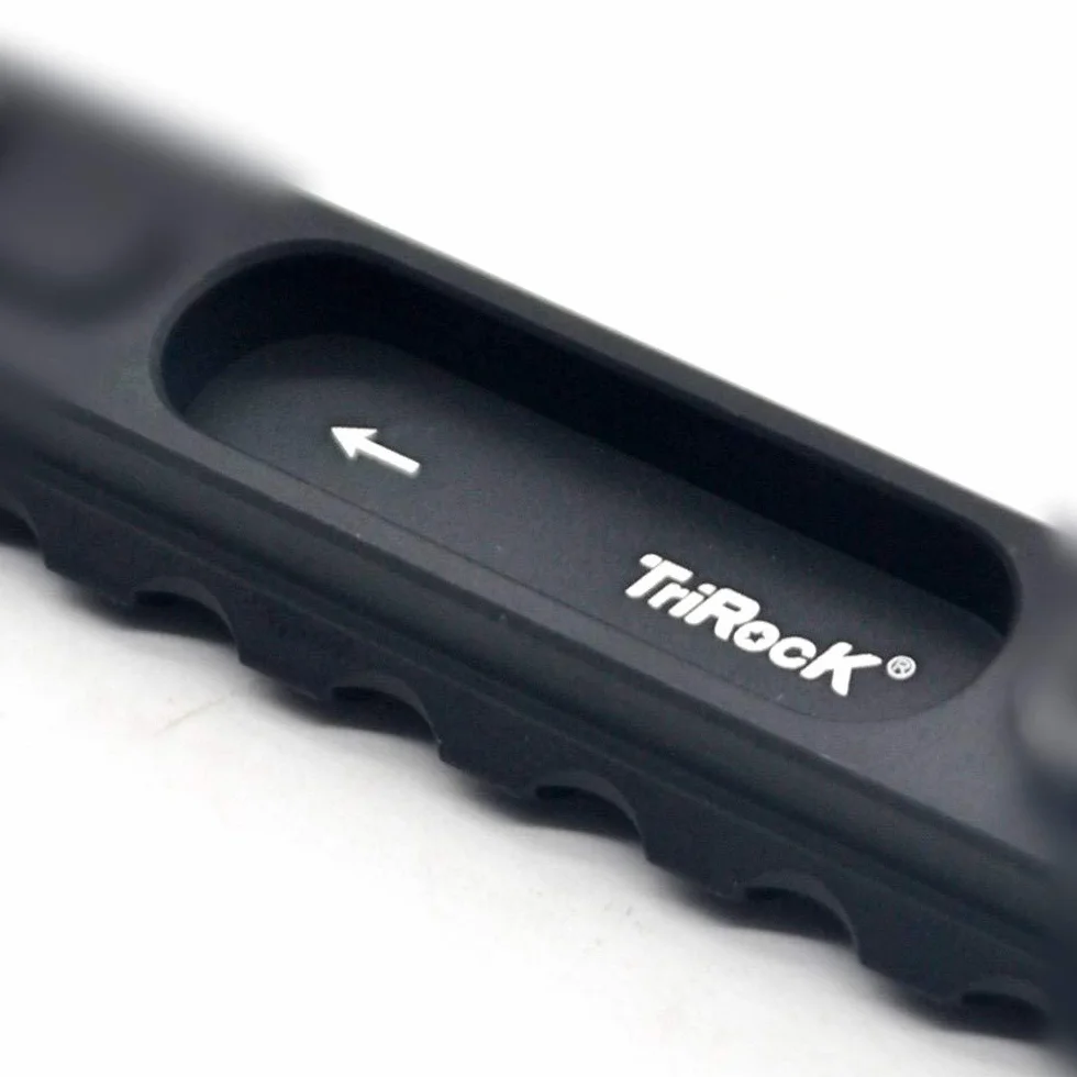 Trirock Universal 7 Slots Picatinny Rail Section KeyMod M-LOK Black