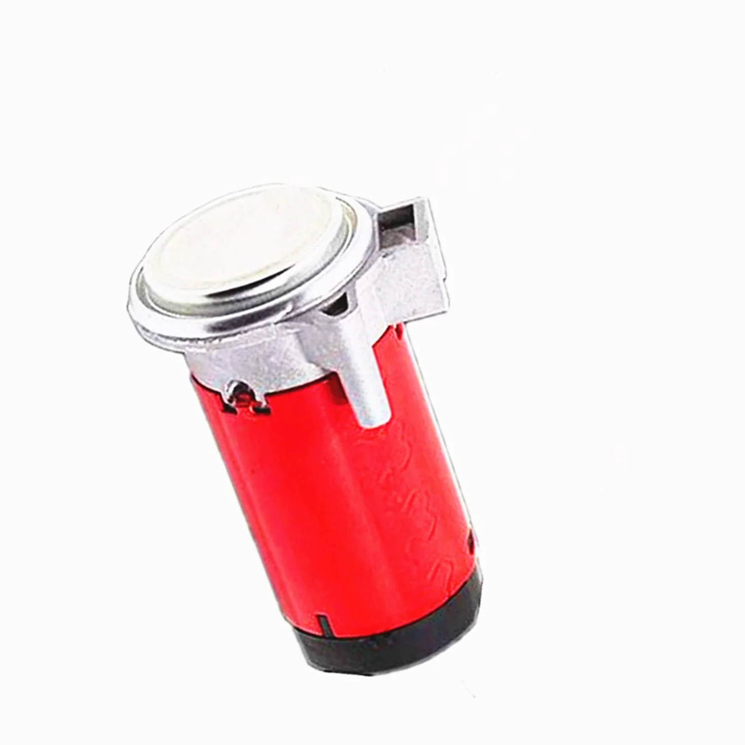 Horn Air Pump Pompa aria per auto Compressore d'aria Clacson Non arrugginisce Kit Pompa aria clacson Compressore per trombe d'aria rosso cromato per qualsiasi 12V corno d'aria Camion Barca ect