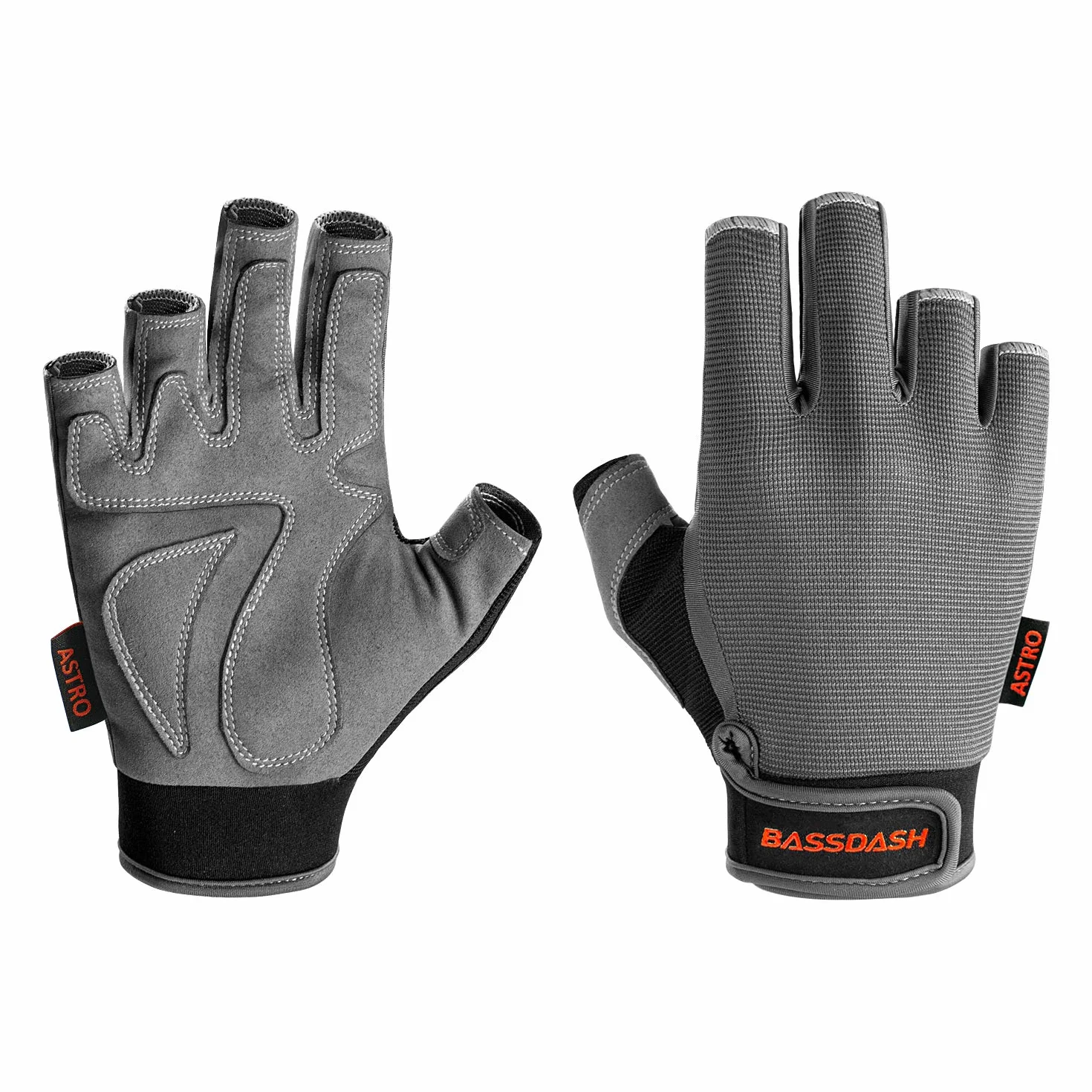 Bassdash Astro Heavy Duty Sure Grip Guanti da Pesca Guanti da Uomo Donna Senza Dita per Gioco Pesca Kayak Paddling Vela MTB