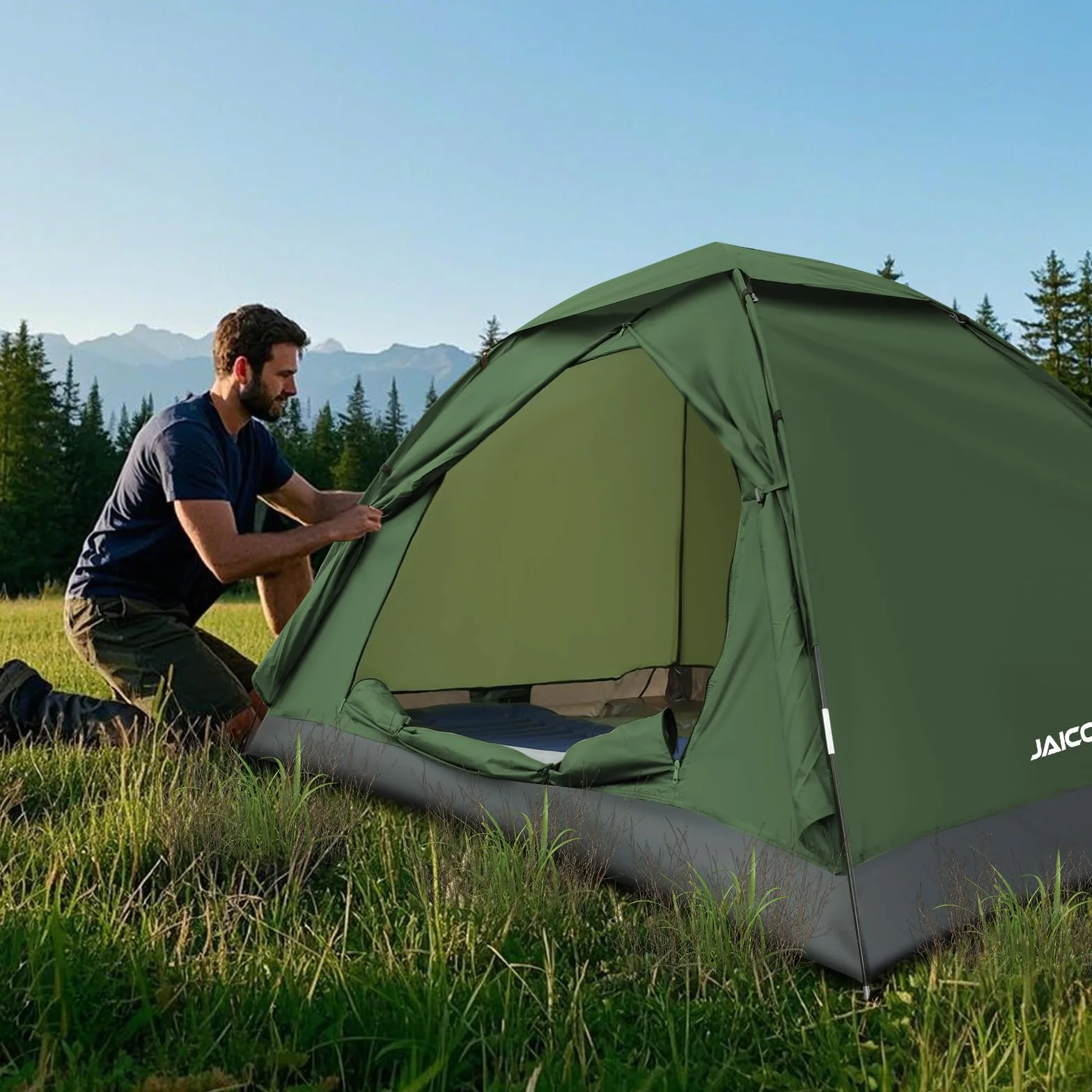 JAICOM Tenda da Campeggio 1-4 Persone Ultraleggera Impermeabile 3-4 Stagioni