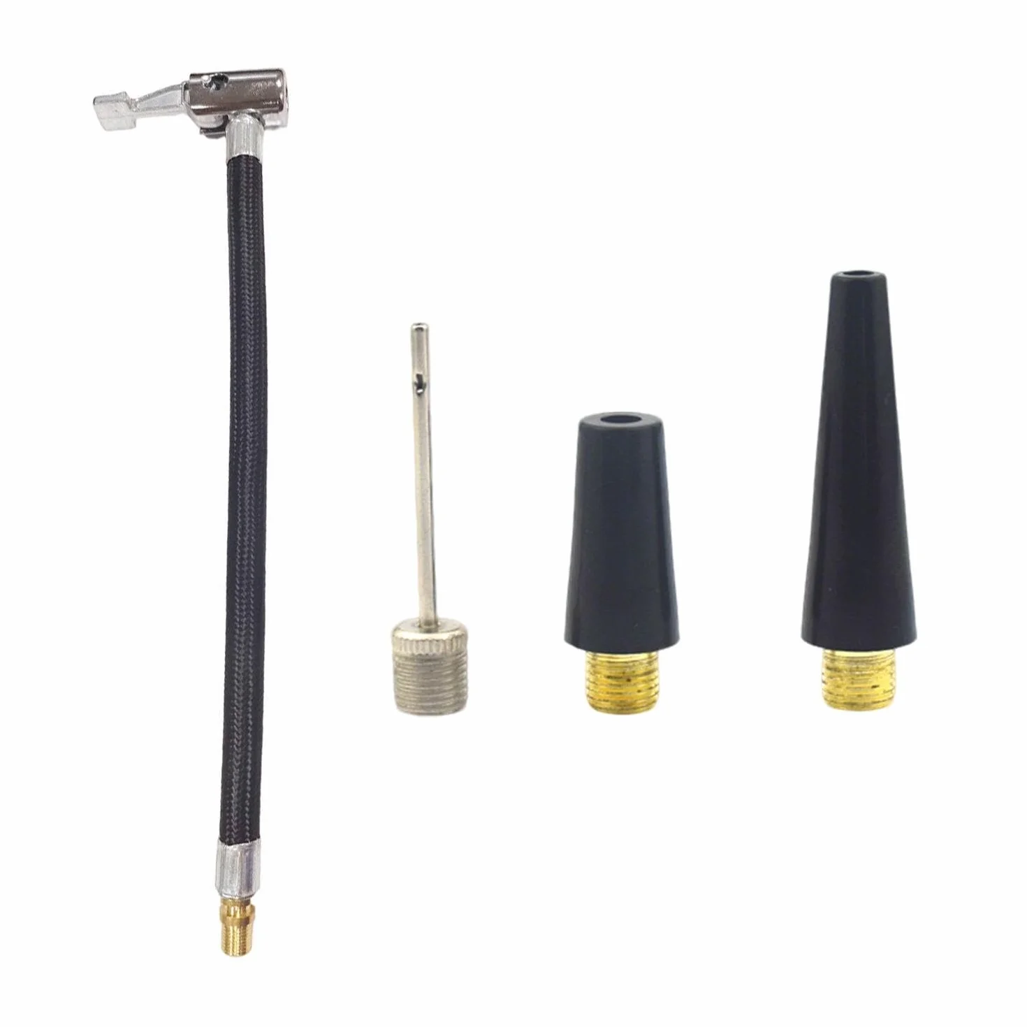 Tubo Gonfiabile Da 1 -Parte E 3 Pezzi Di Ugelli Di Aria In Metallo, Strumenti Di Estensione Dell'Ugello Della Valvola, Tubo Di Flazione Dei Pneumatici, Accessori Per Pneumatici.
