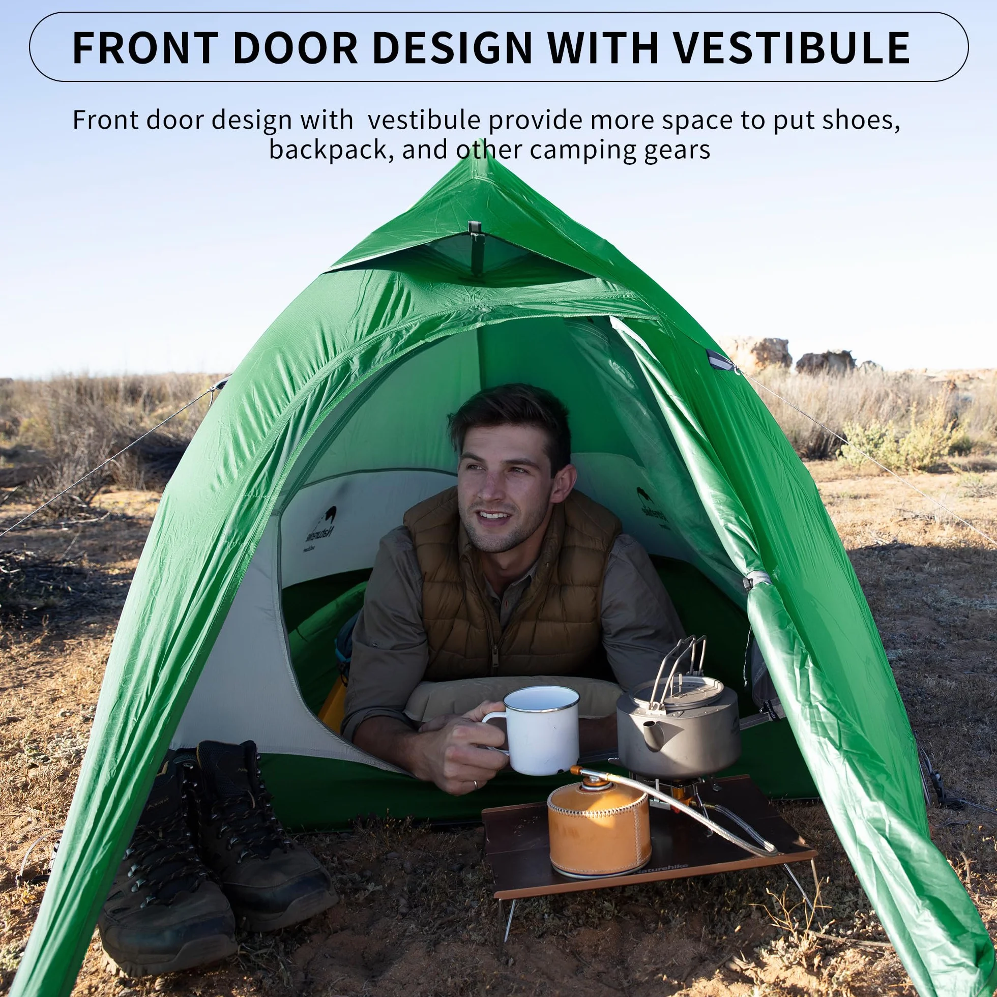 Naturehike Cloud-up Ultralight 1 Persona Tenda Singola 3 Stagioni