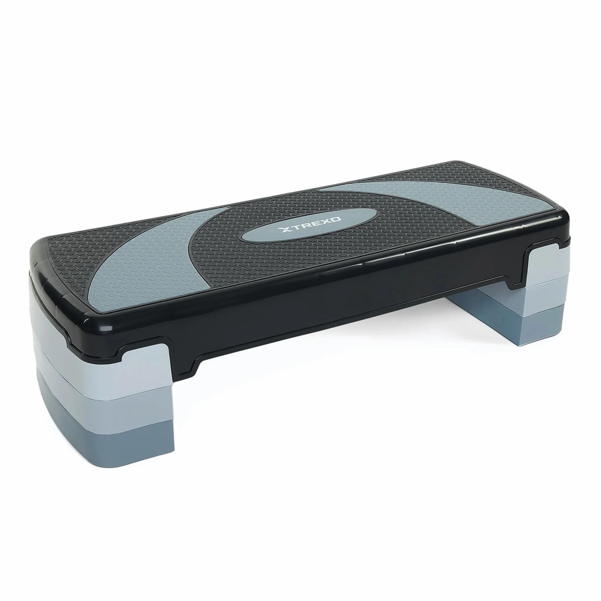 TREXO Aerobic Step 78x30 cm Altezza Regolabile 10-20 cm Polipropilene TPR per Cardio Fitness