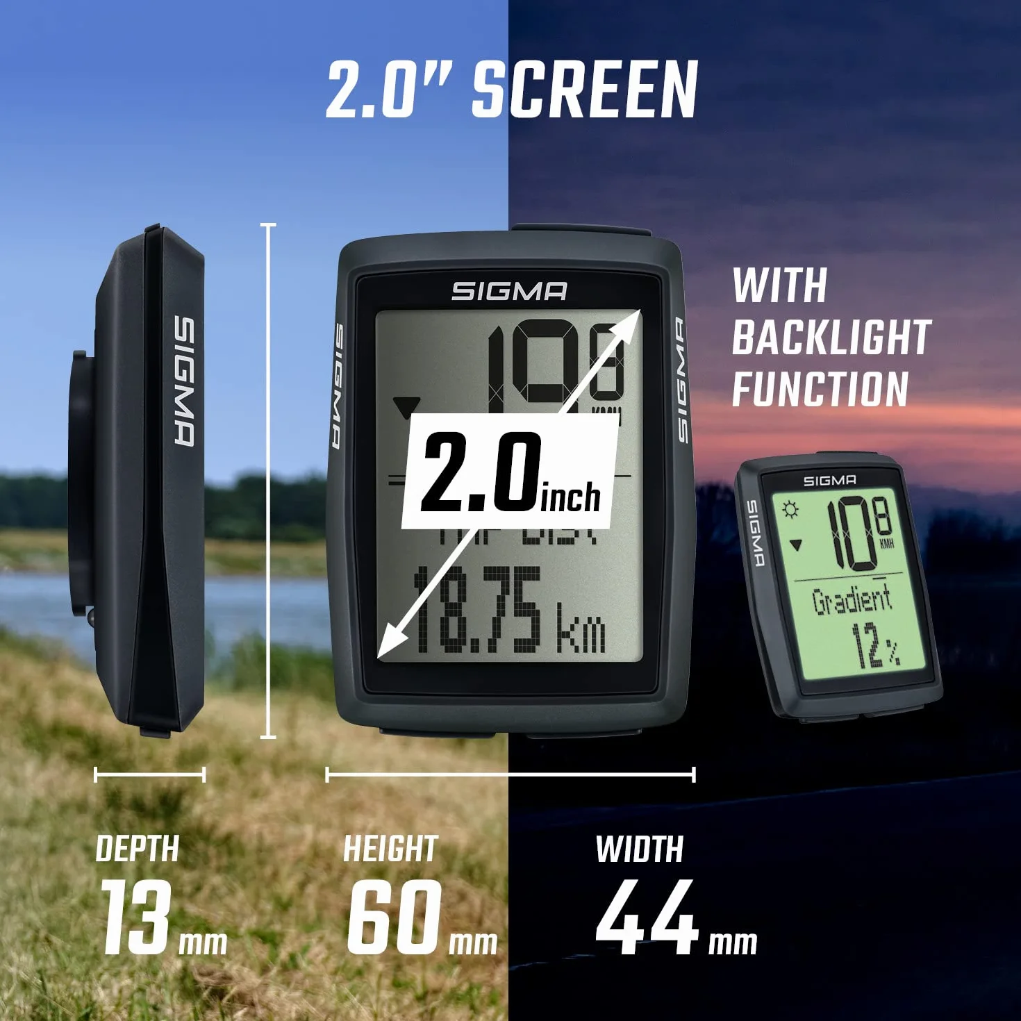 SIGMA BC 14.0 WL ciclocomputer wireless 14 funzioni altitudine barometrica