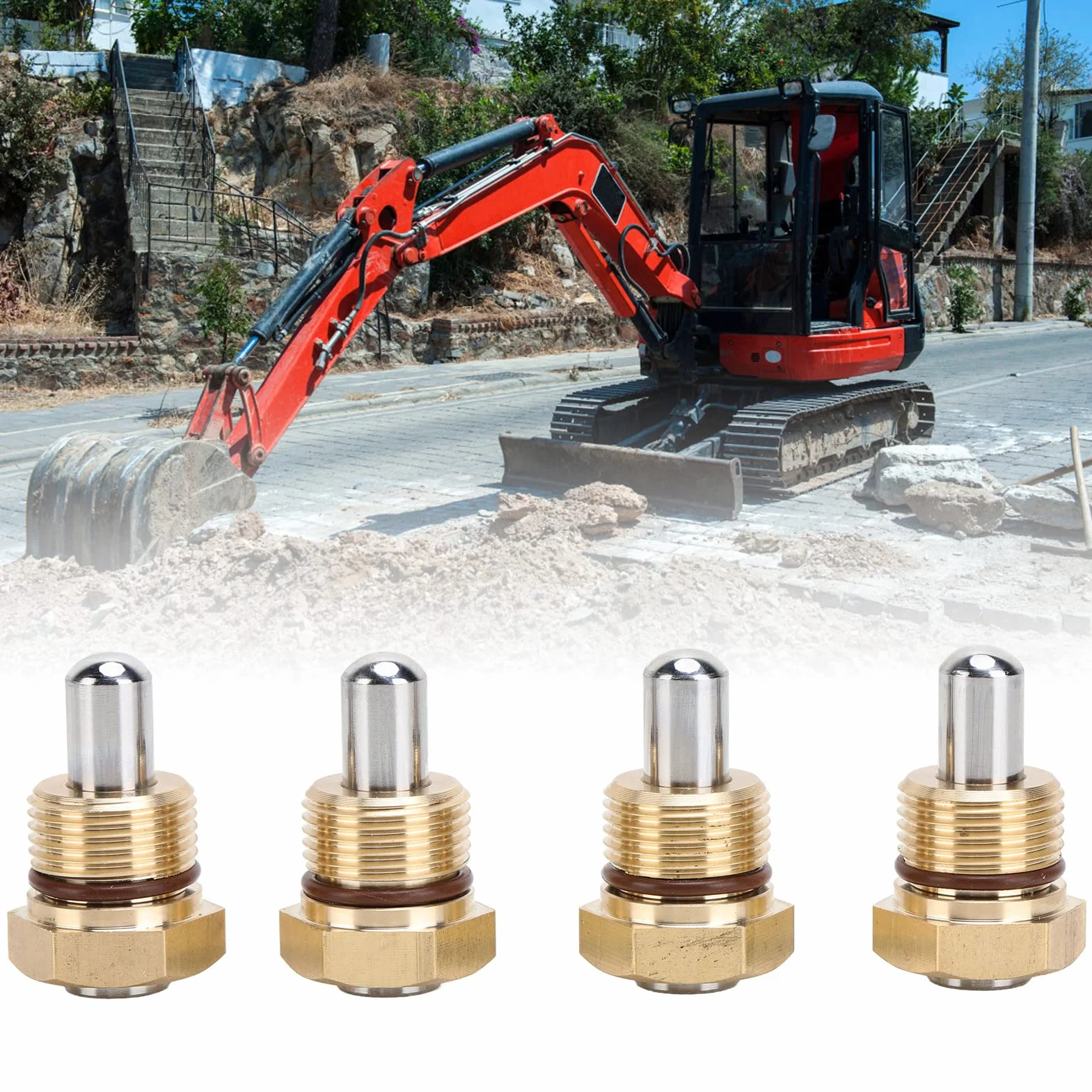 Valvola a Joystick per Escavatore 4 Pezzi Accessori Innocuo Ad Alta Precisione