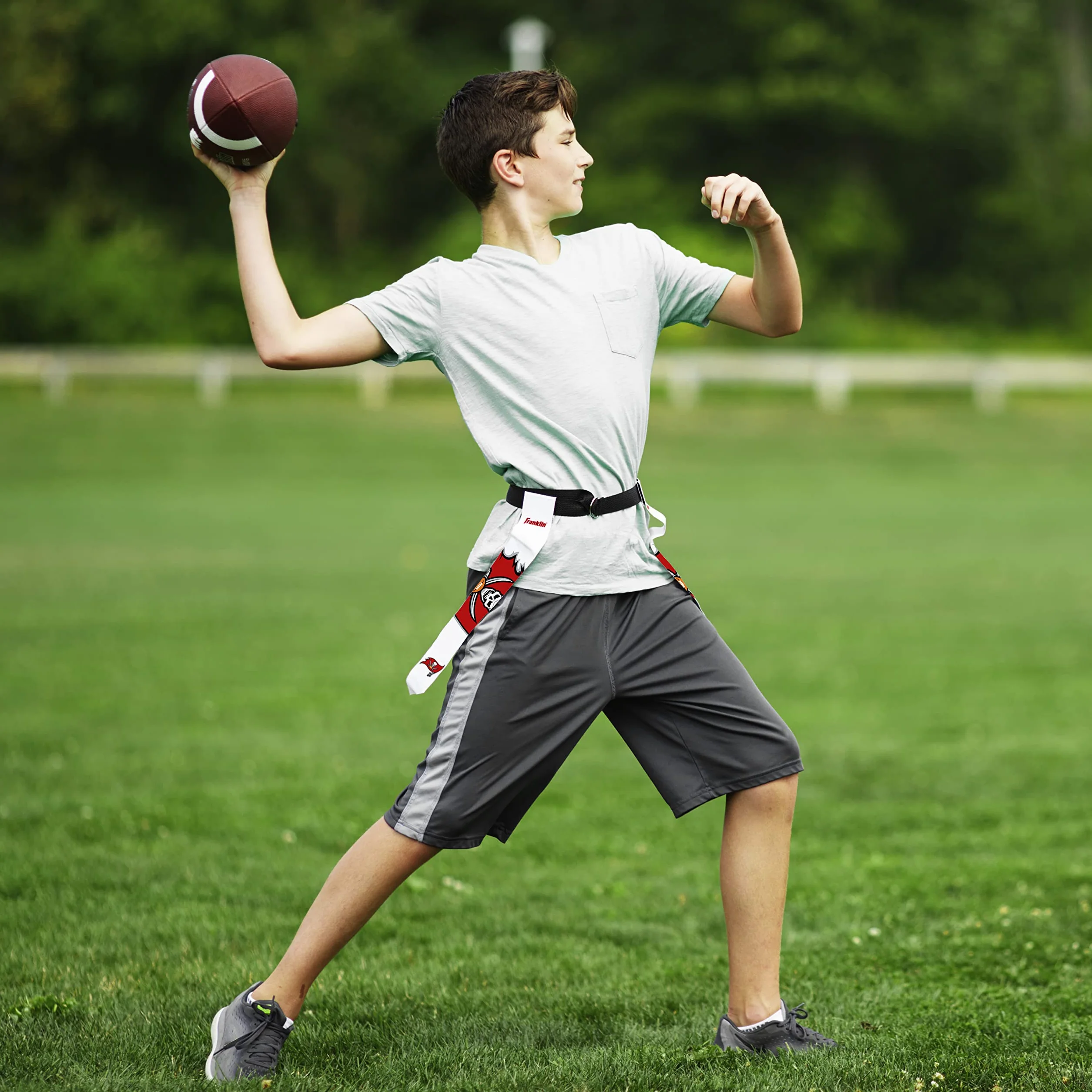 Franklin Sports Set da Football Americano NFL con Bandiera Cinture per Bambini e Adulti fino a 91,4 cm