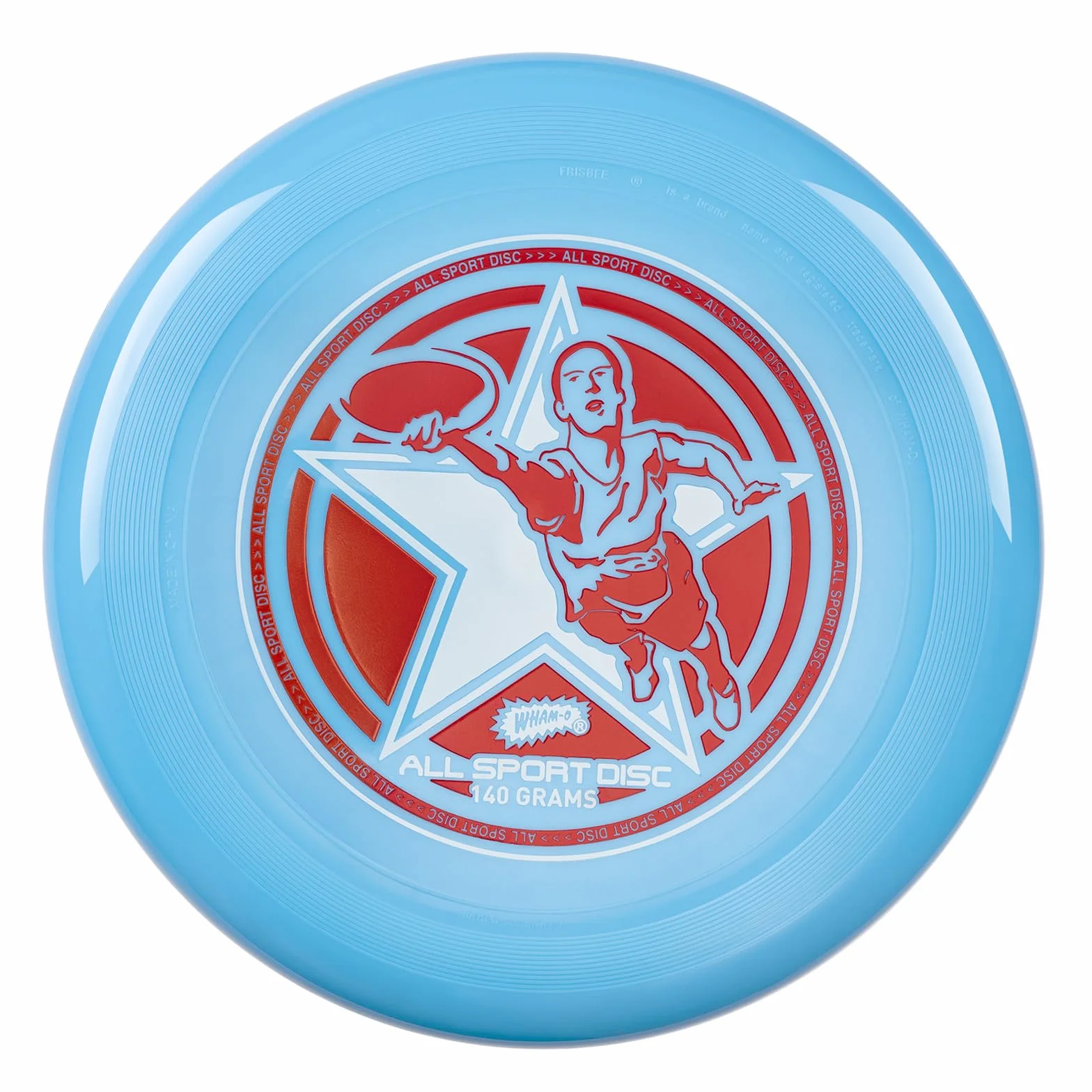 Wham-O Frisbee All Sport Disc 140g 25.02cm Impugnatura Resistente Antiscivolo per Giochi all'Aperto