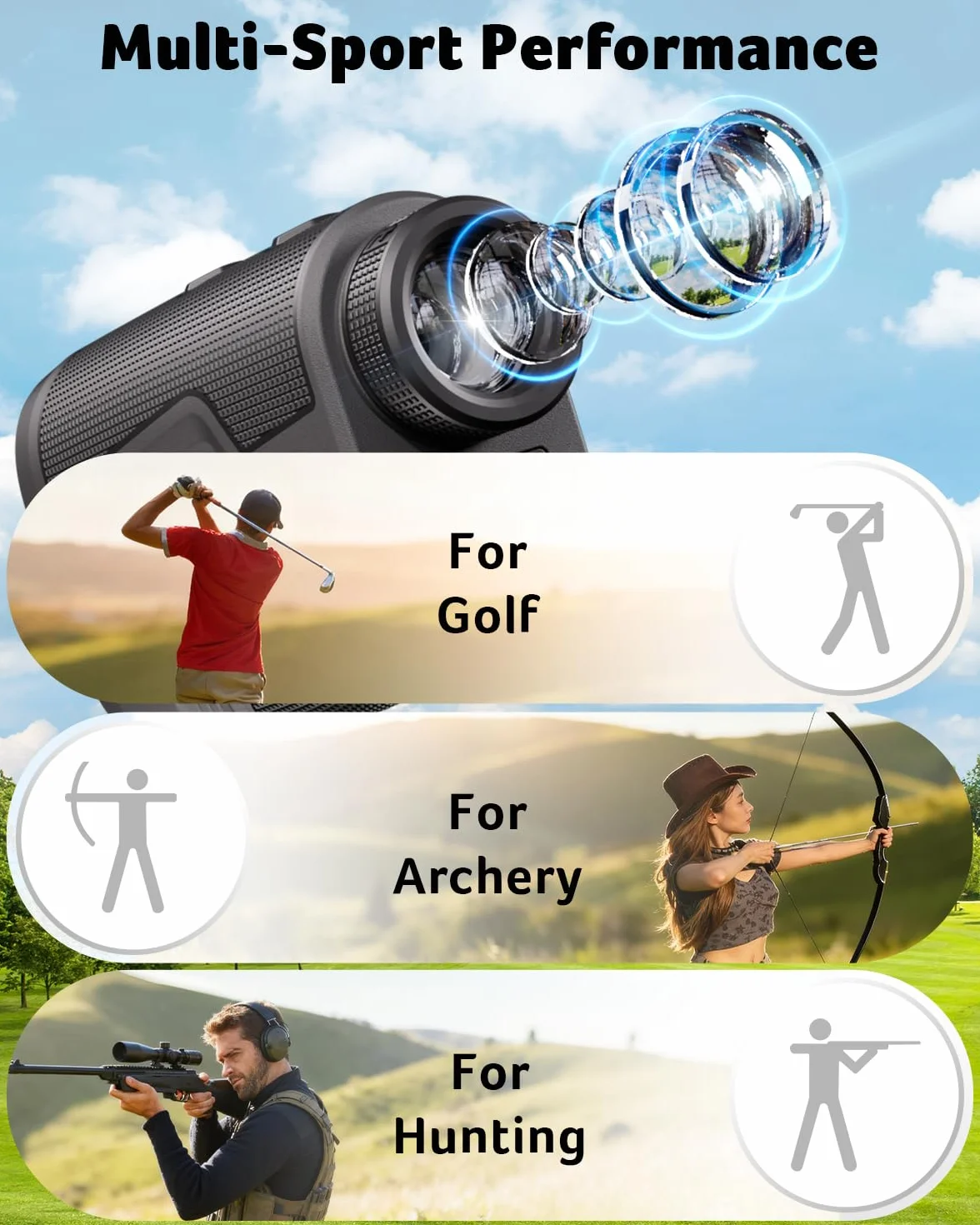 Acer Telemetro da golf con pendenza magnetica Hunter
