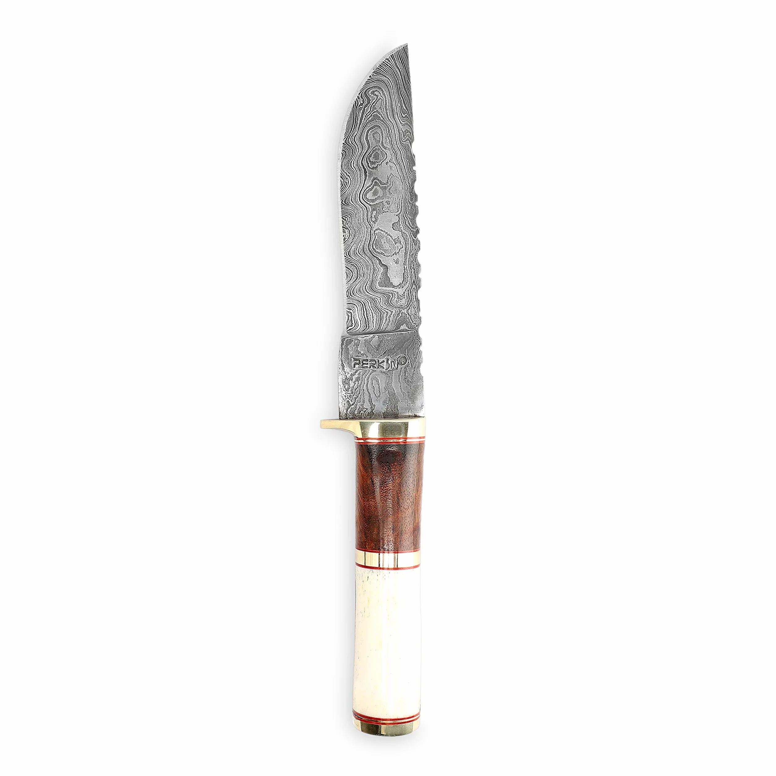 Coltello da caccia in acciaio Damasco, fatto a mano, personalizzabile