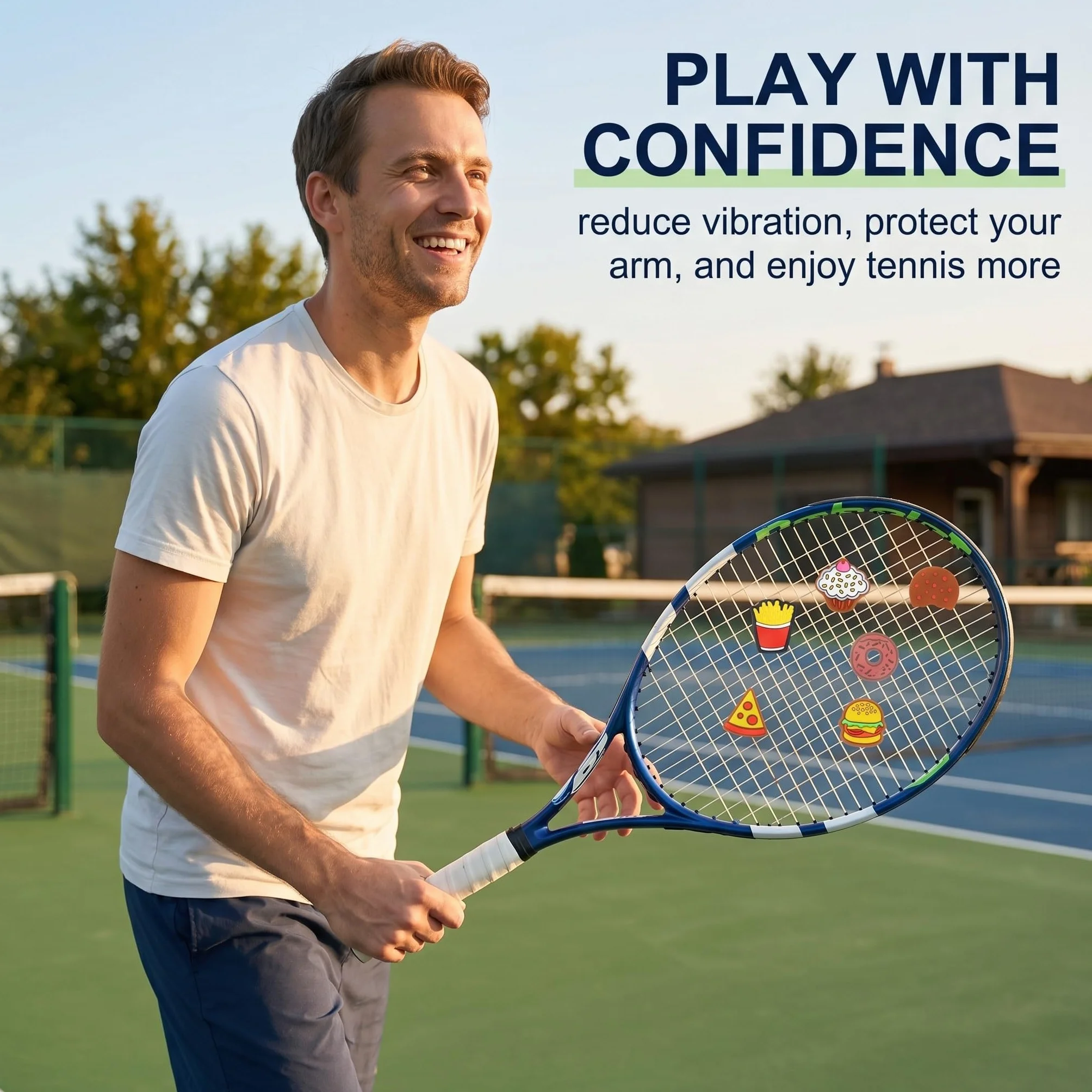 Smorzatori Antivibrazione Tennis in Silicone Set 6 Pezzi Assortiti