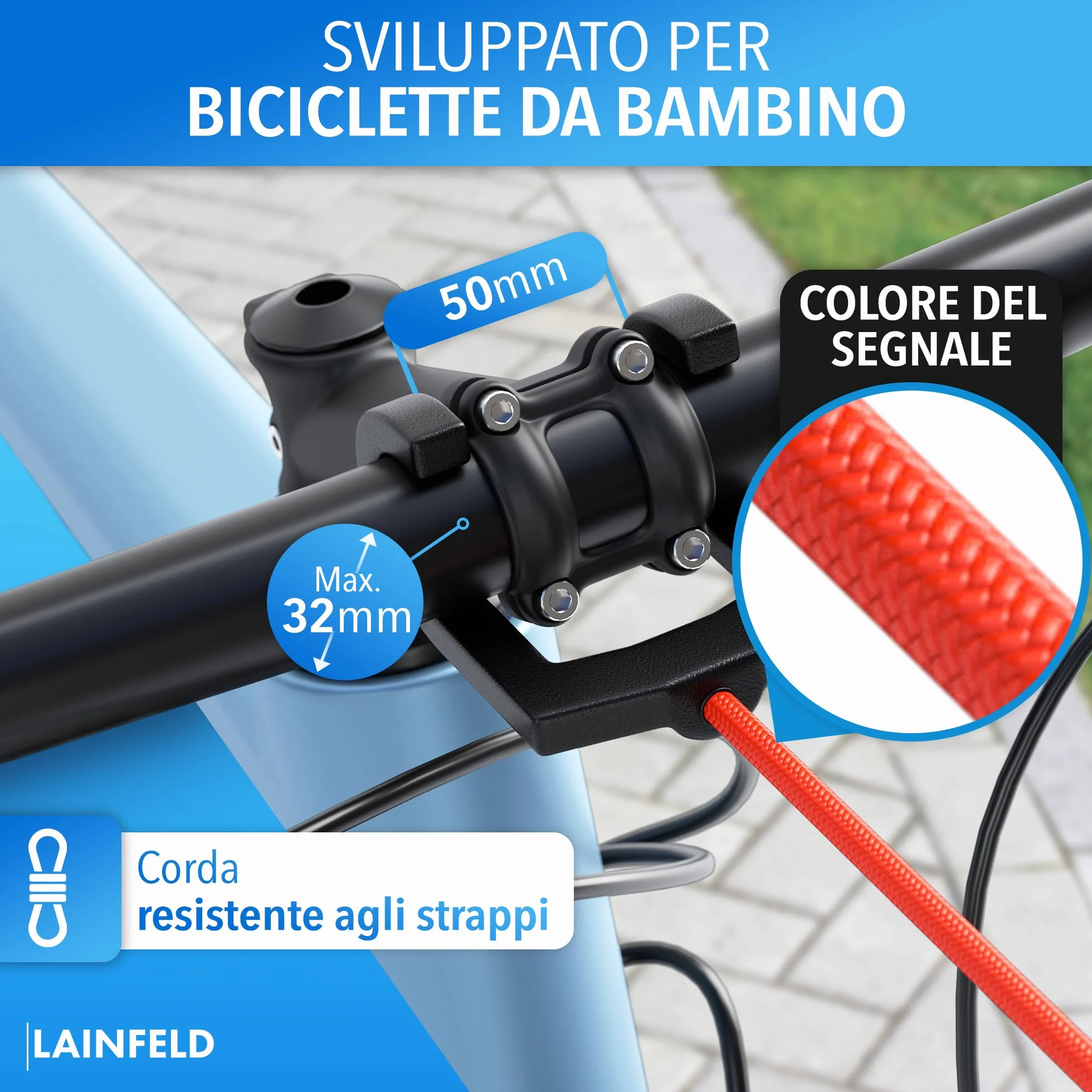 LAINFELD Câble de remorquage pour vélo