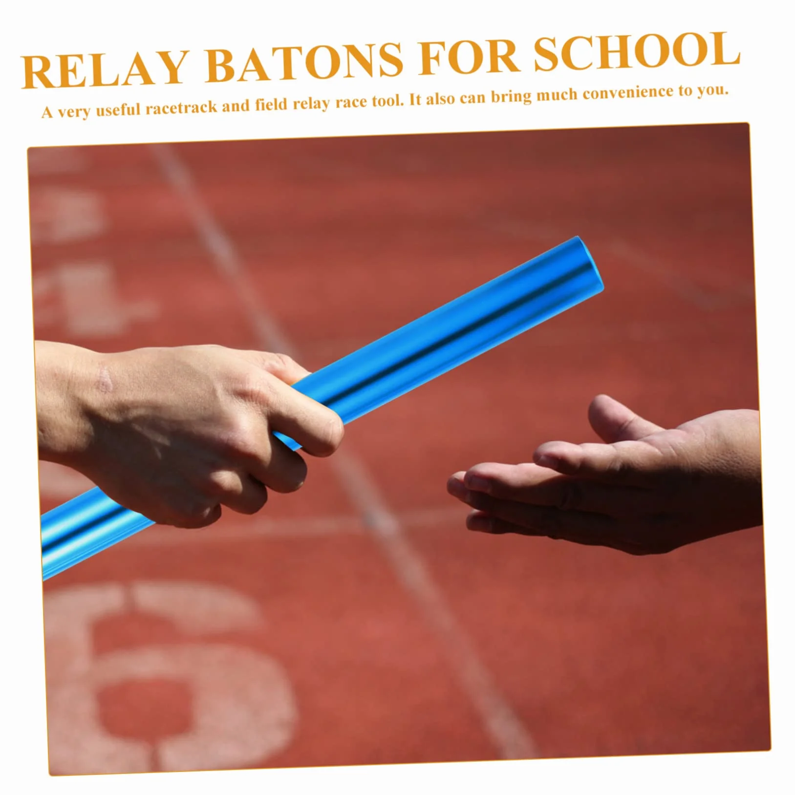Bastoni di Relay Professionali per Atletica 4Pcs Antiscivolo per Gare di Staffetta