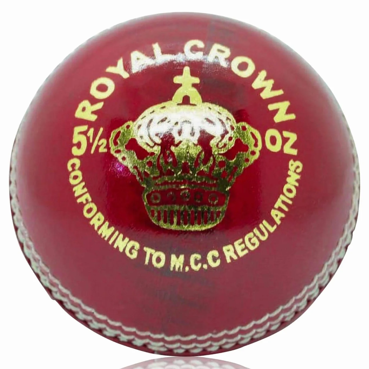 Palline da Cricket Rosse 156g Vera Pelle Confezione 6