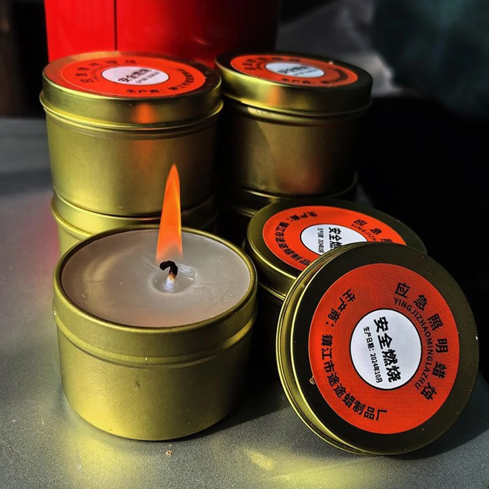 Candela Di Sopravvivenza 10 Pezzi Paraffina Antivento Lunga Durata Per Interruzioni Di Corrente