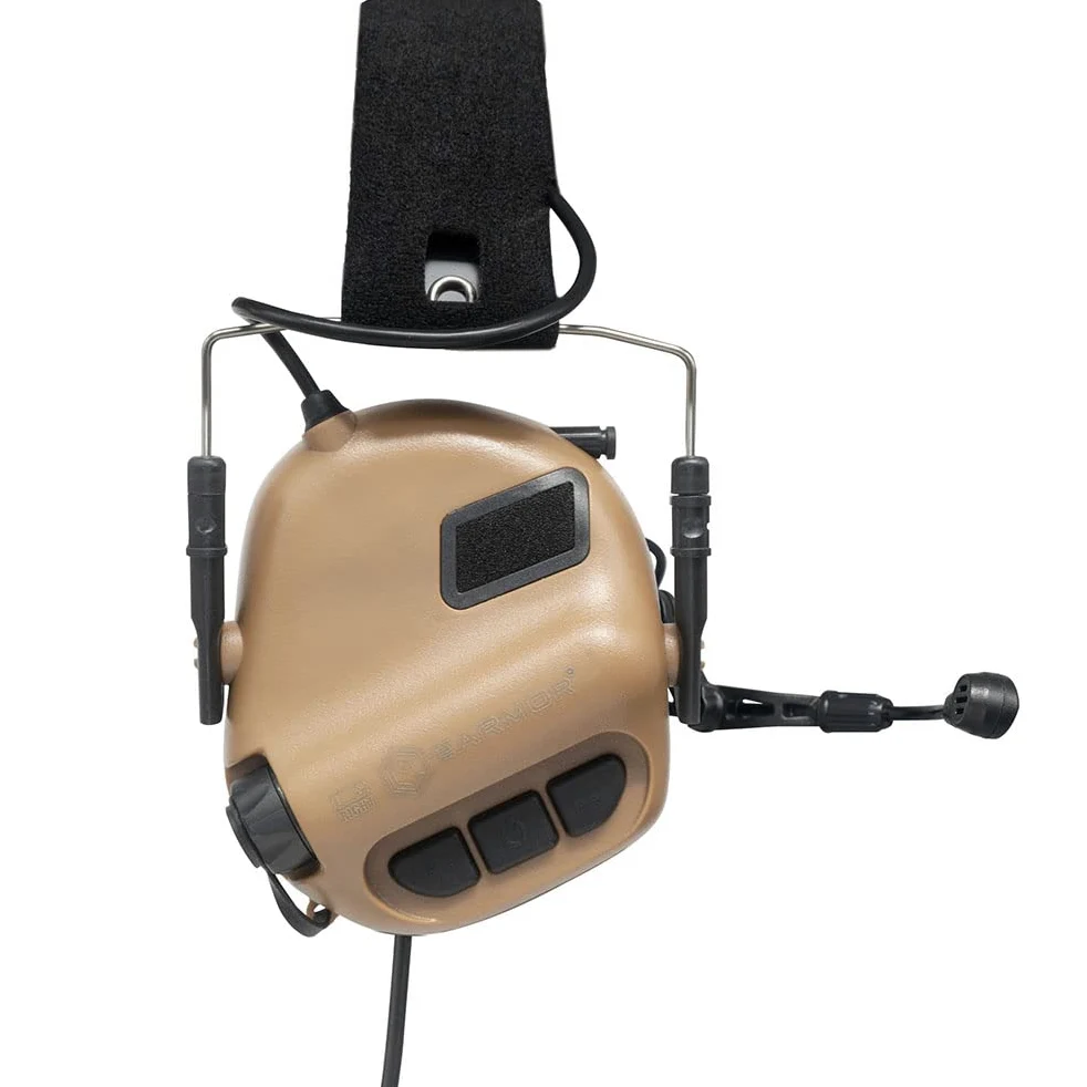 EARMOR Cuffie tattiche M32 PLUS versione 2024 Cuffie da caccia e tiro con microfono, amplificazione del suono