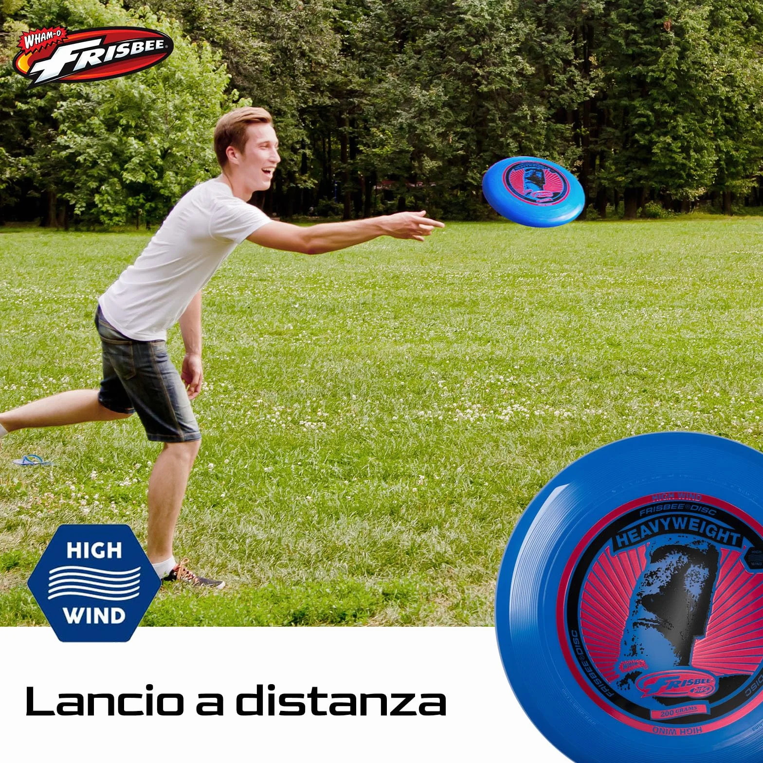 Wham-O Frisbee Pesante 200 g Disco Lunga Distanza 27.94 cm Volo Stabile