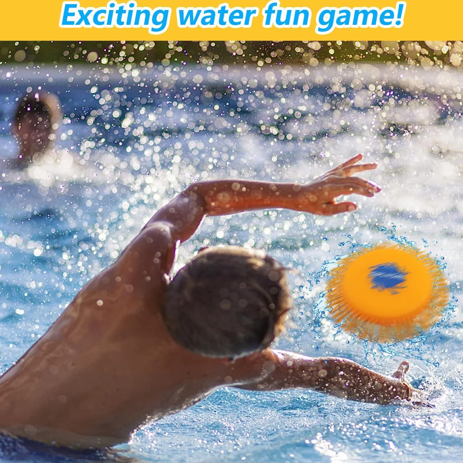 Frisbee ad Acqua, Disco da Lancio in Schiuma e Silicone, Giocattolo Pesci Piscina, Gioco Acquatico, Divertimento Estivo