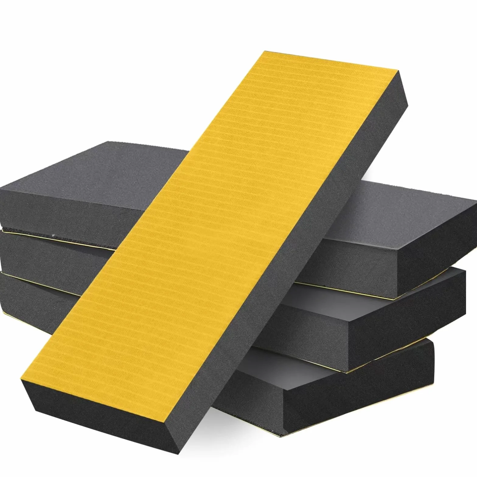 PUWOWYE Protezione della Parete del Garage, 4 Pezzi 30 x 10 x 3 cm Paracolpi Portiere Auto Impermeabile Ammortizzanti, Gommapiuma Adesiva, Paracolpi Garage da Muro per Porte Auto, Garage e Carport