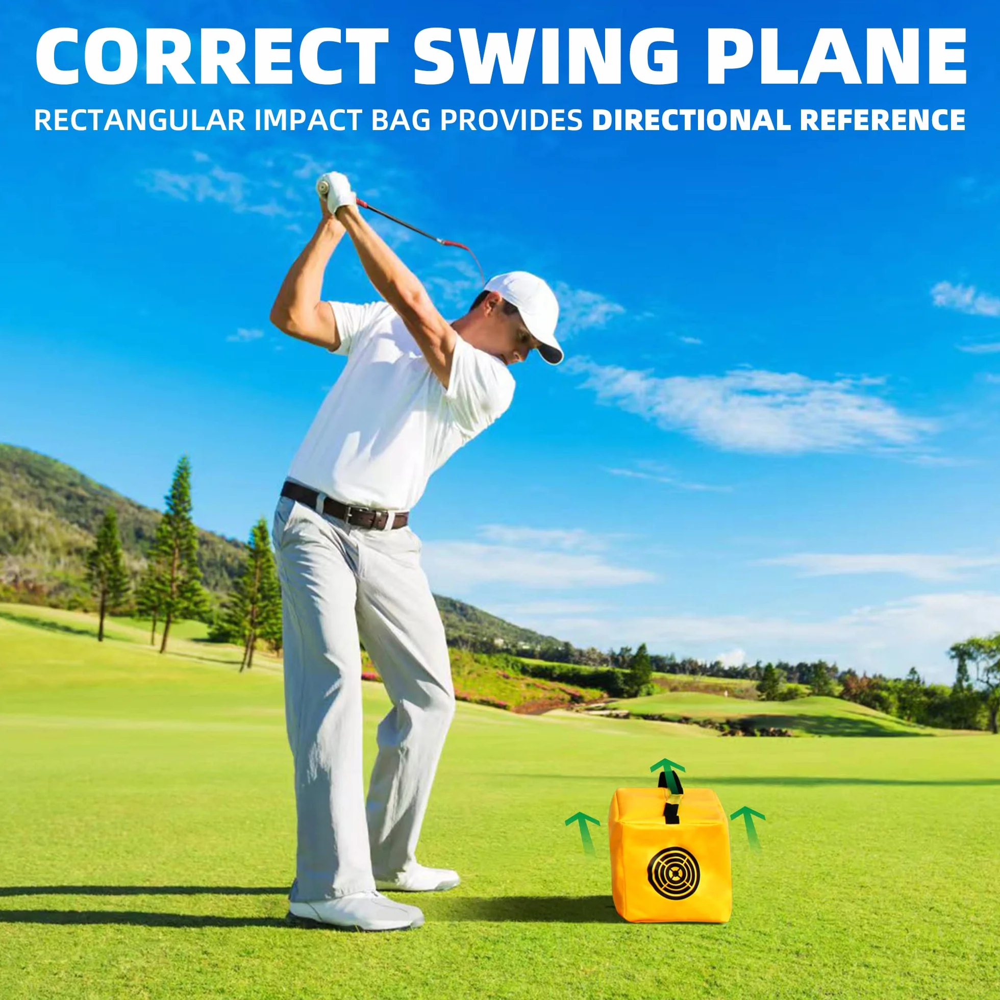 Borsa da golf a percussione cubo impermeabile durevole per allenamento swing impact regalo uomo