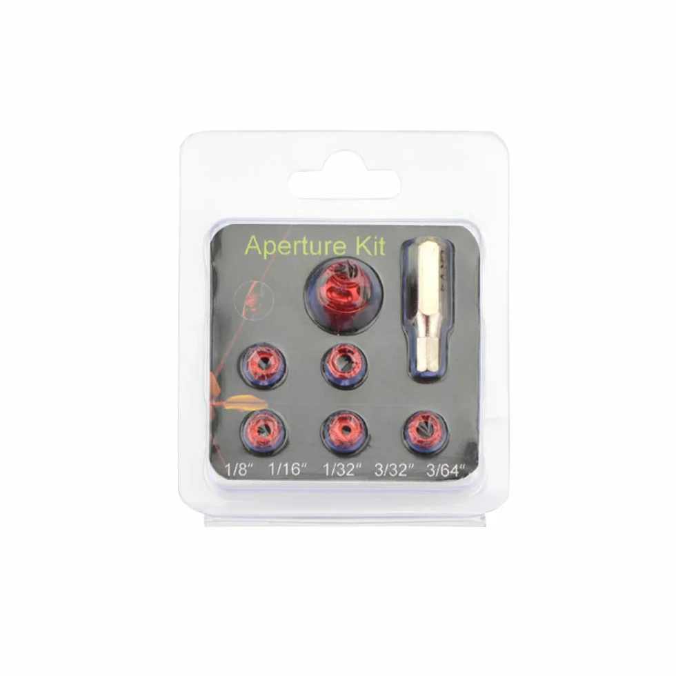 Arco Peep Sight per Compound con Nucleo intercambiabile in lega di alluminio e Visiera