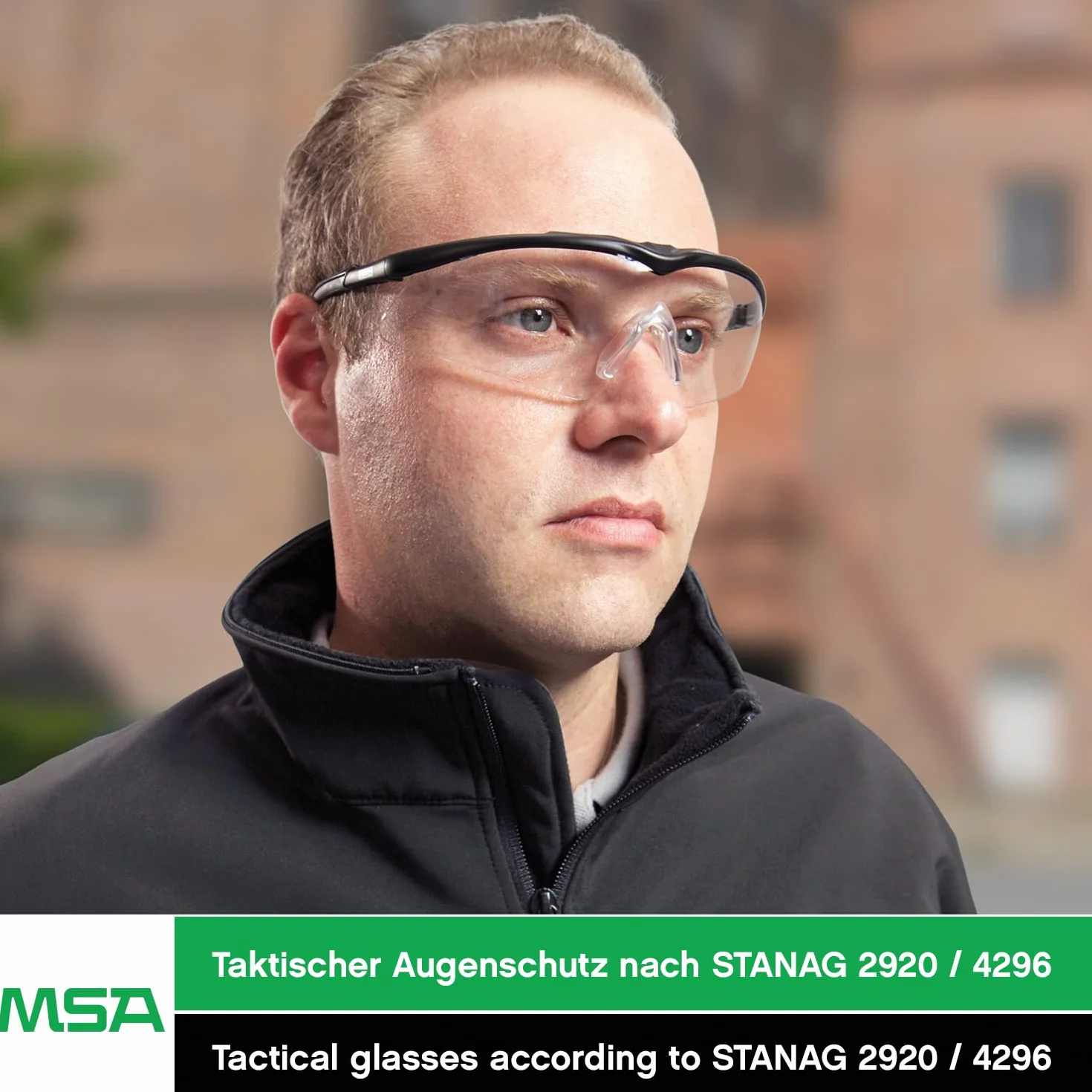MSA TecTor Opirock Occhiali di Sicurezza UV400 Sport Caccia