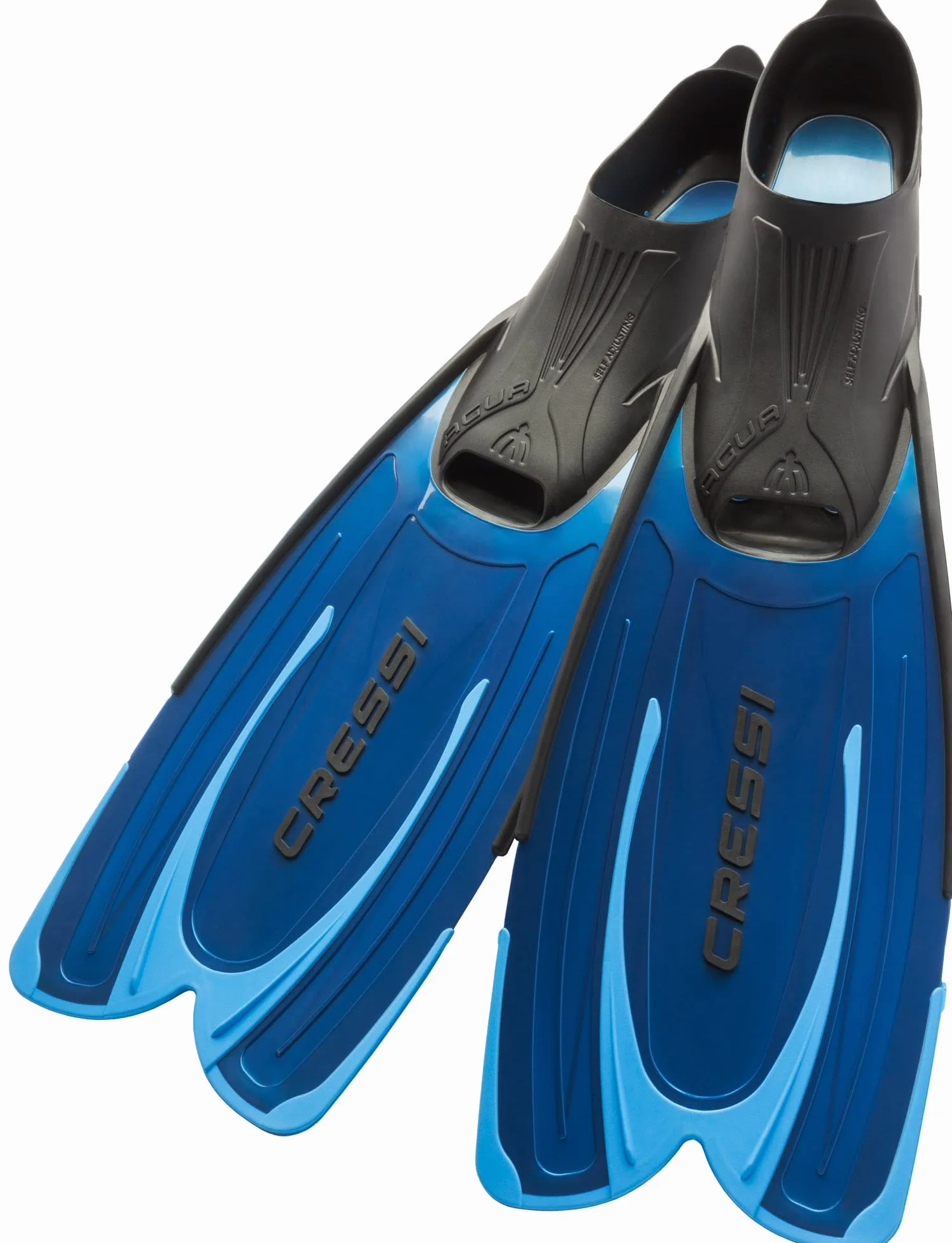 CRESSI Agua Set Snorkeling per Adulti con Pinne Agua Maschera Onda Boccaglio Mexico e Mesh Bag