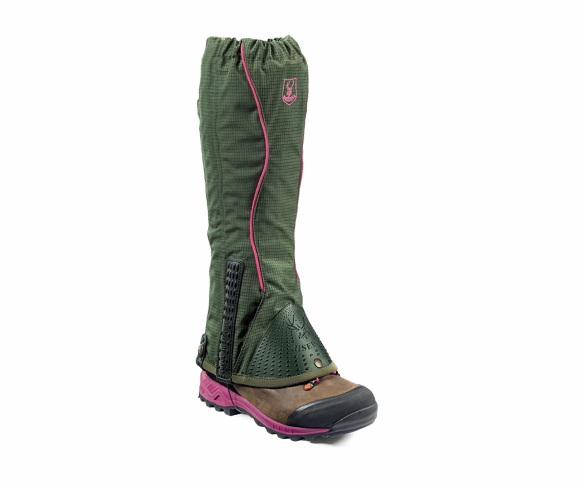 Riserva Ghetta ergonomica Cordura Ripstop Verde Magenta Art.R2244