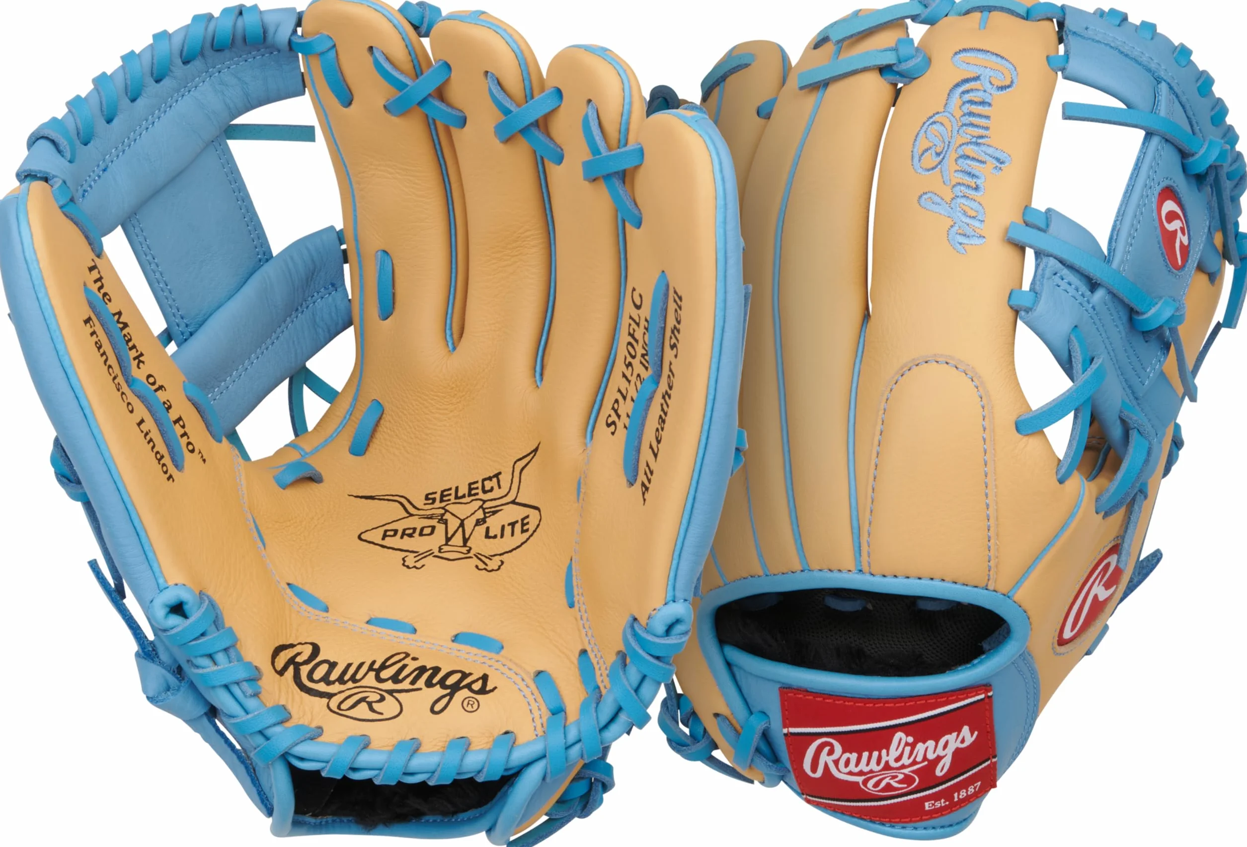 Rawlings Select Lite Youth Baseball Glove 10.5"-12.25" PRO Player Models