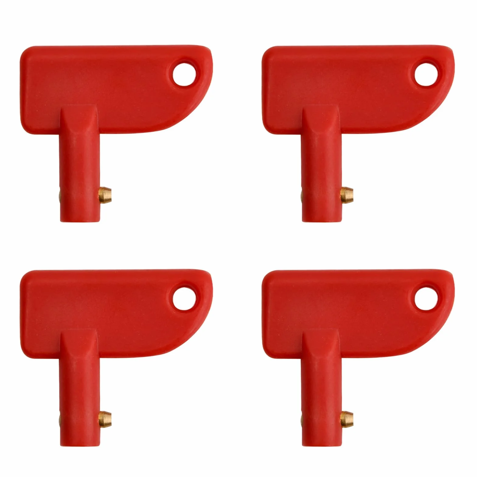 4 Pezzi Chiave Interruttore Batteria Auto, Chiavi Ricambio per Isolatore, Chiavi di Isolamento Della Batteria, Chiave Stacca Batteria per Auto Camion Barca Modificato Yacht