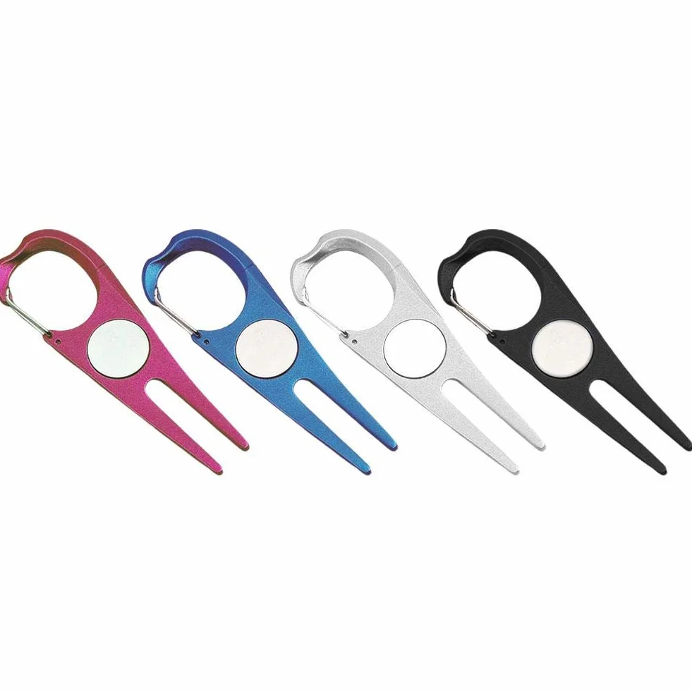 Stainless Steel Golf Green Repair Divot Tool Pitch Fork