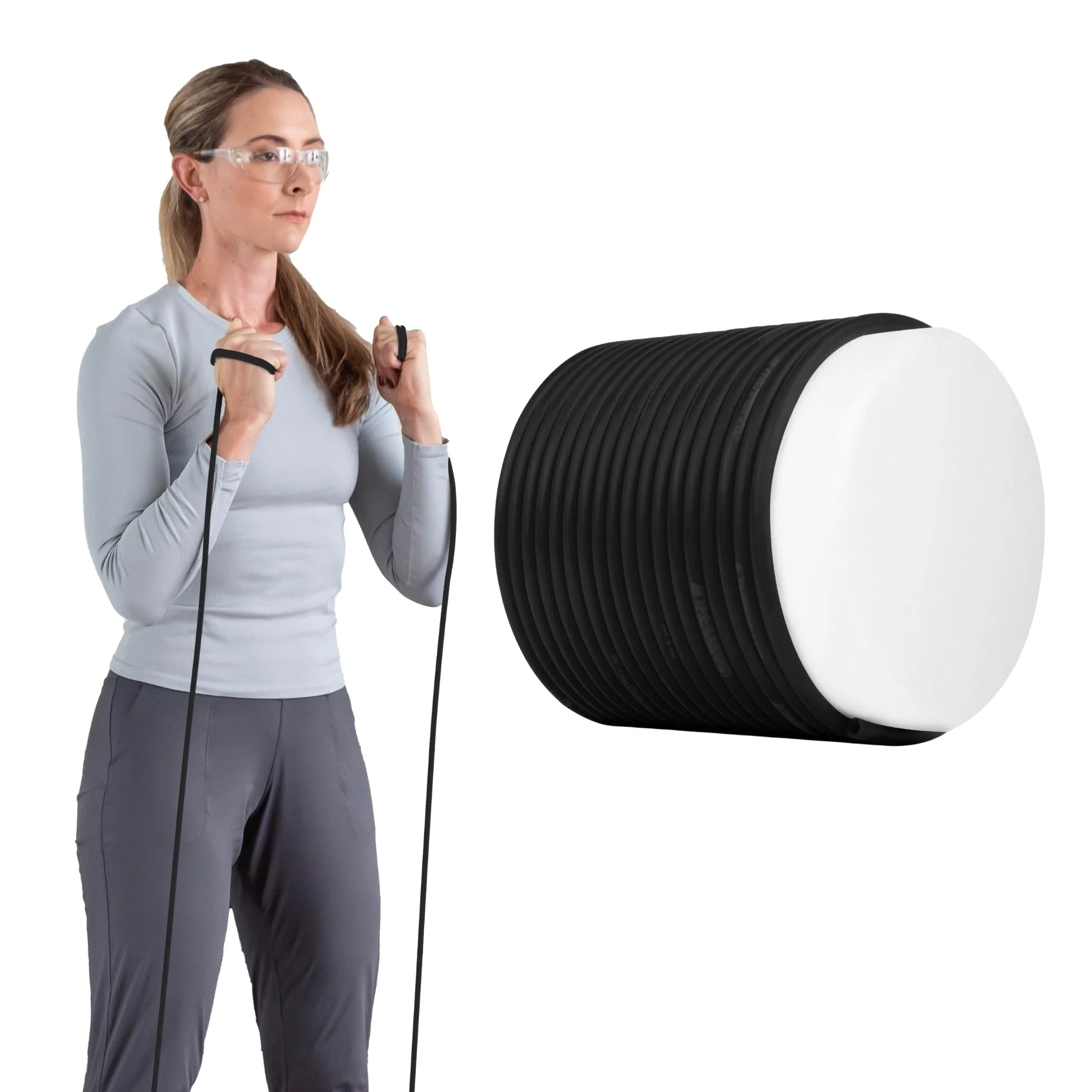 TheraBand Special Heavy Weight Resistance Tubing, 30.5 m, Black