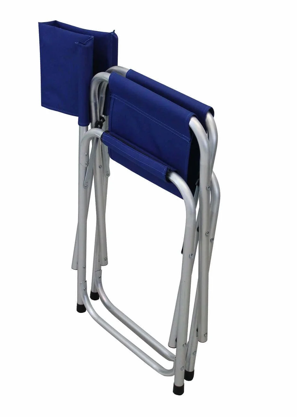 Milani Home Poltrona da Spiaggia Campeggio Alluminio Oxford Regista Pieghevole Outdoor Blu