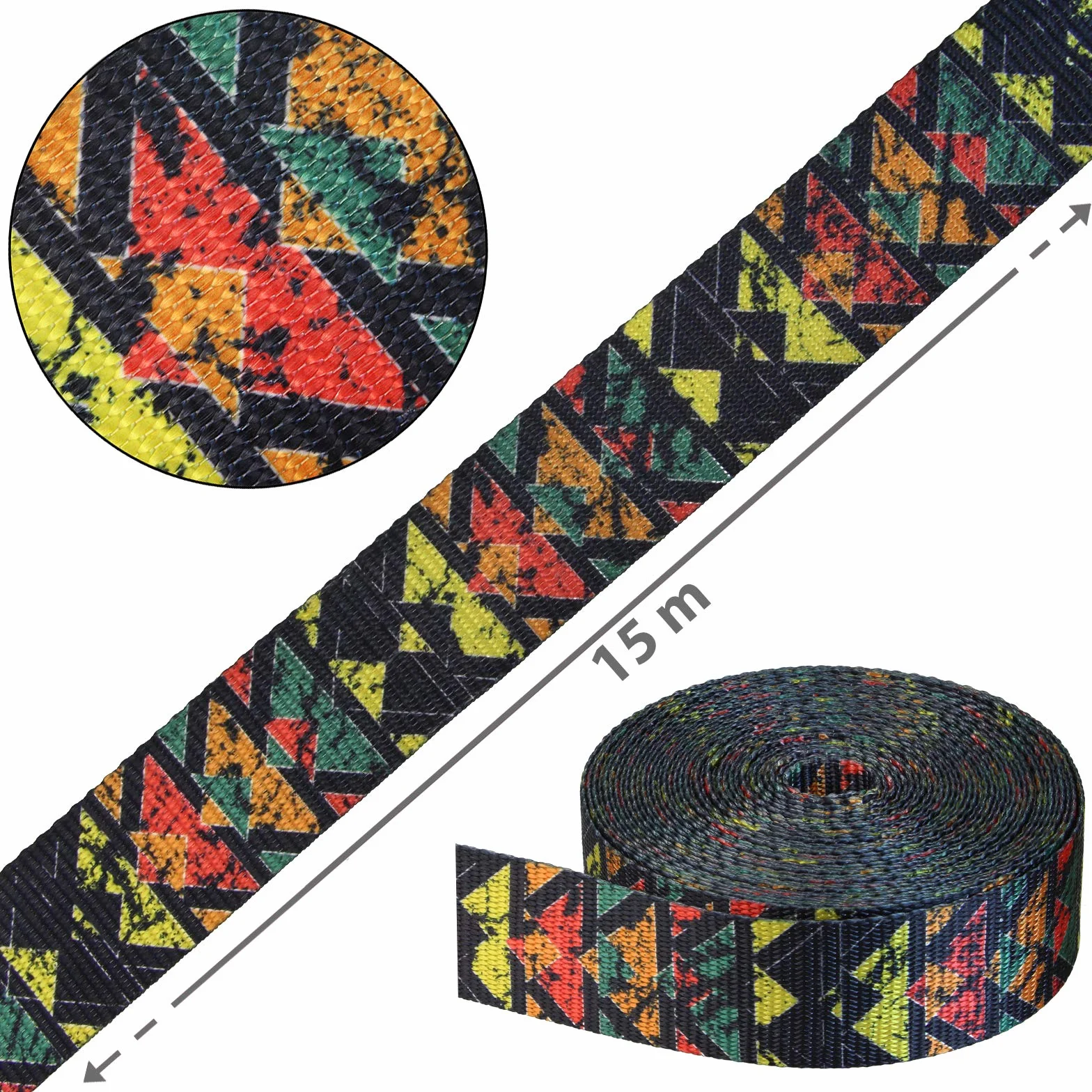 ALPIDEX Slackline Set 15 m z ochroną drzewa i zabezpieczeniem zapadkowym dla dzieci, początkujących i zaawansowanych