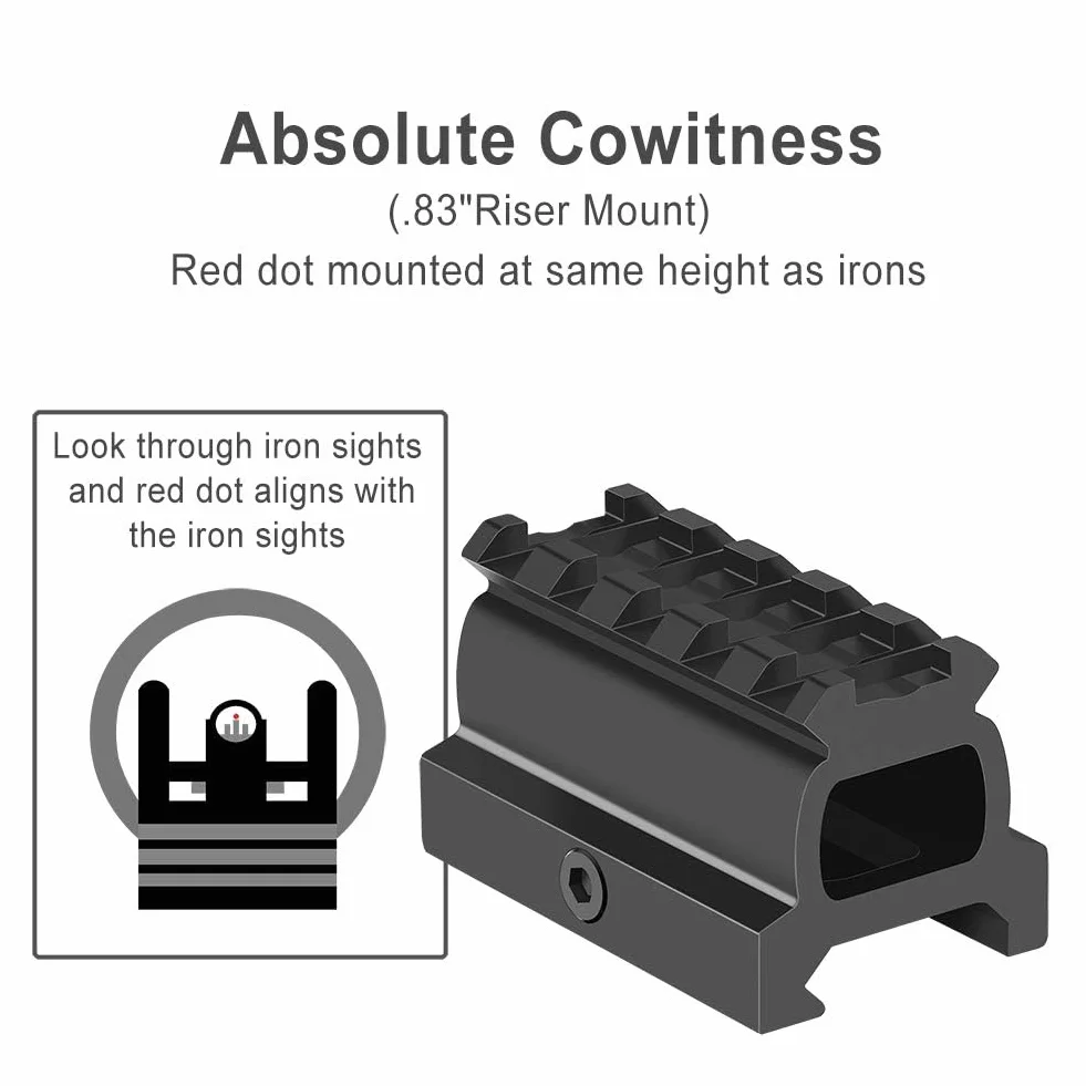 Feyachi RDS-10 Red Dot Softair 4MOA 1x22 mm Mirino Tattico Picatinny 20mm/22mm