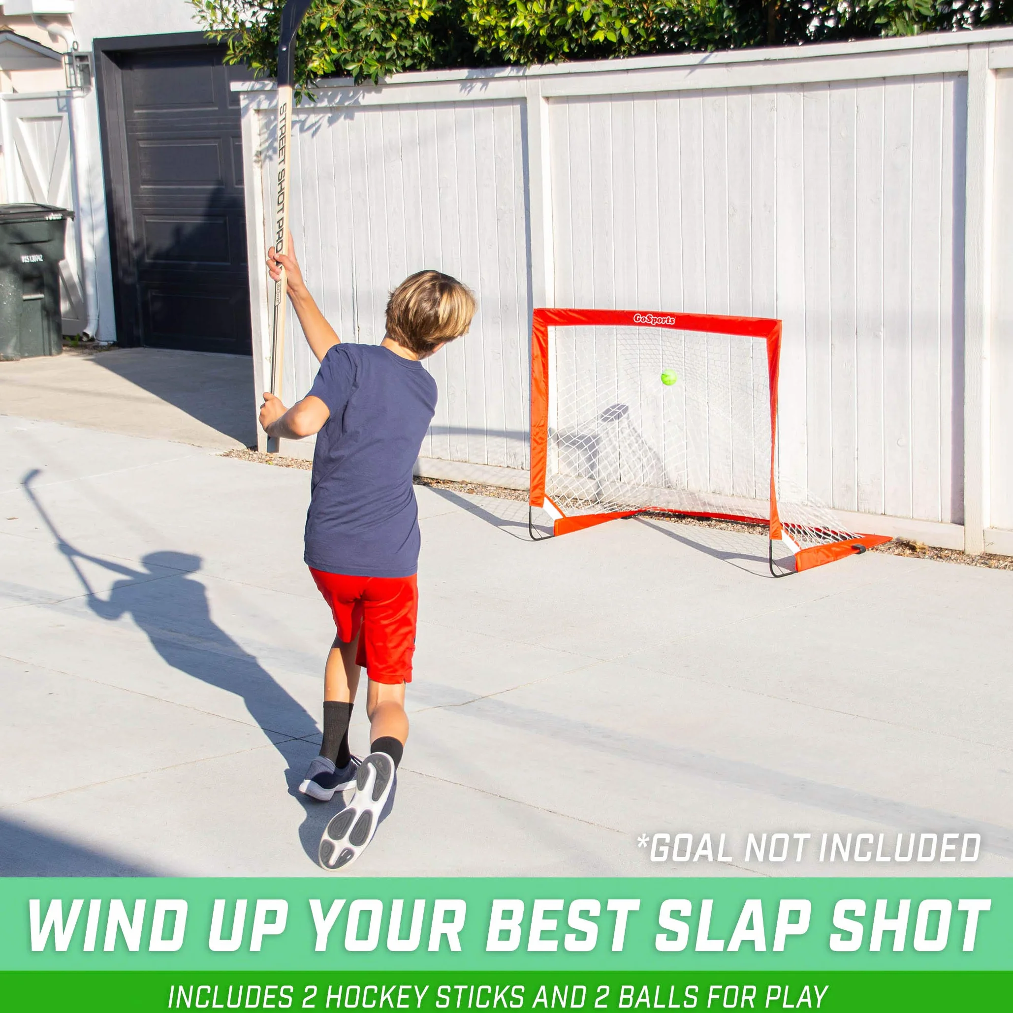 GoSports Street Hockey, Porte da Hockey su Strada con Bastoni (Confezione da 2)