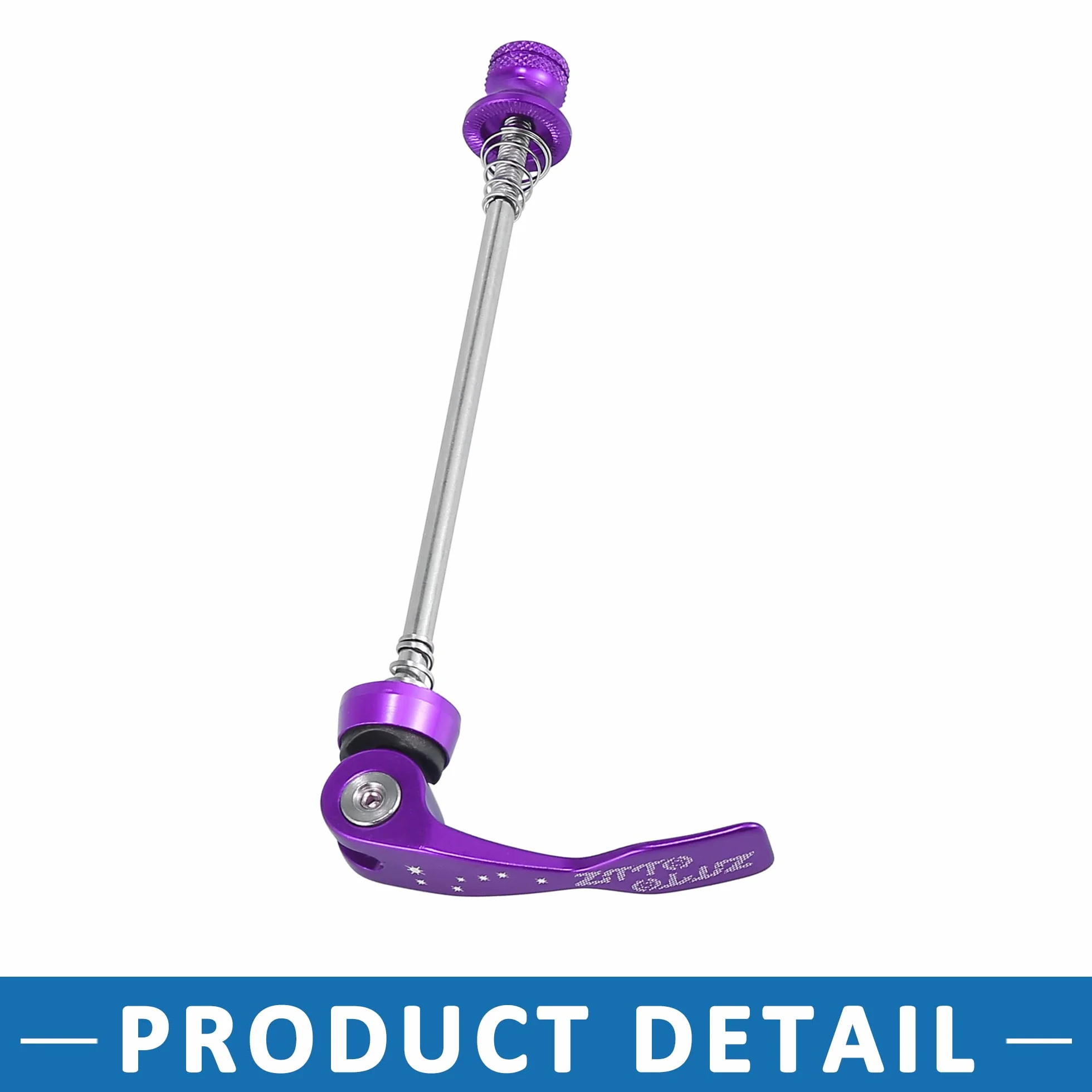 ABSOPRO Bici Rapida Rilascio Leva Spirale Assale Ruota Mozzo Viola 2 Set
