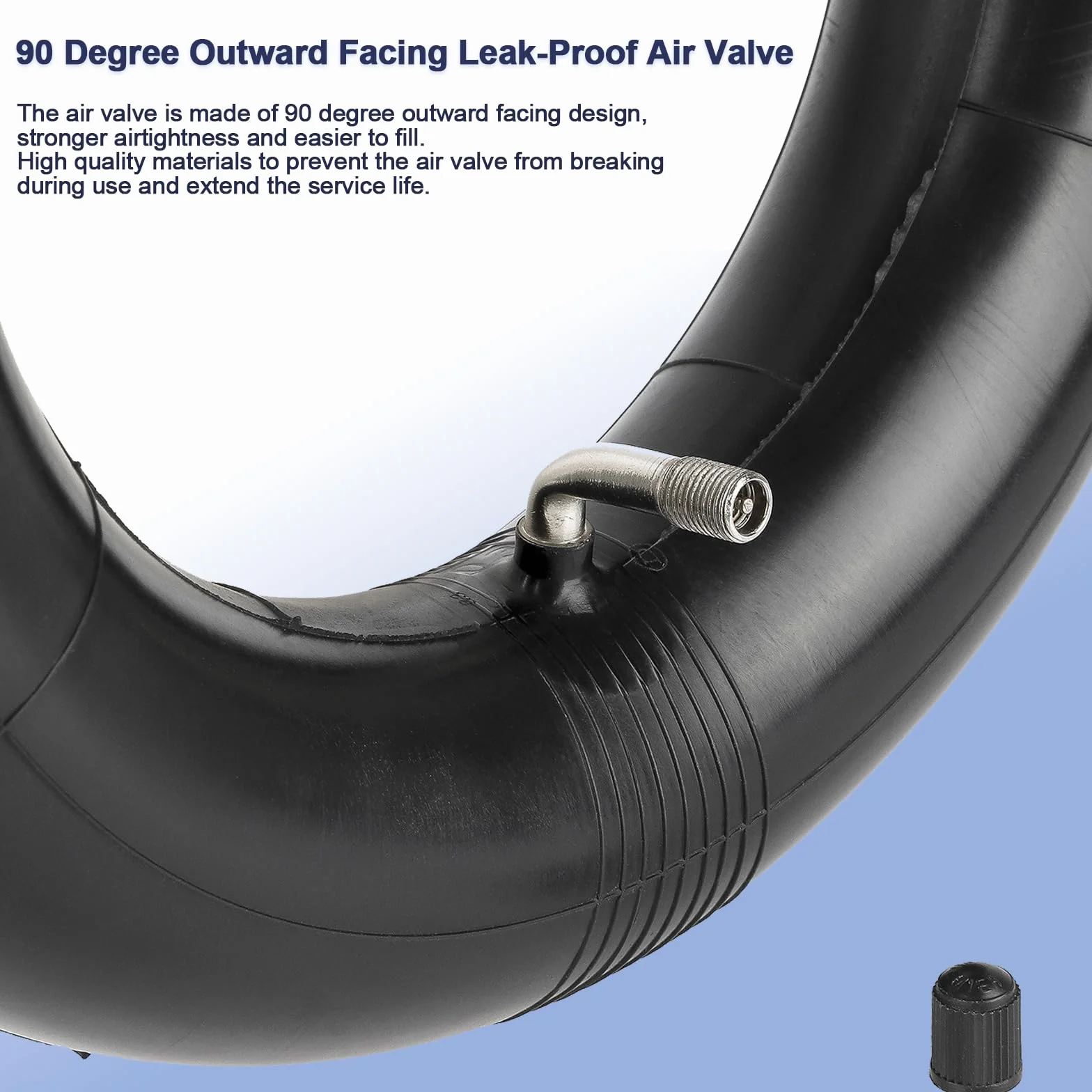 TREFAN Camera d'Aria Addensata 11 Pollici per Dualtron Ultra Monopattino Elettrico Gomma di Ricambio 110/50-6.5 110/90-6.5 2 PZ